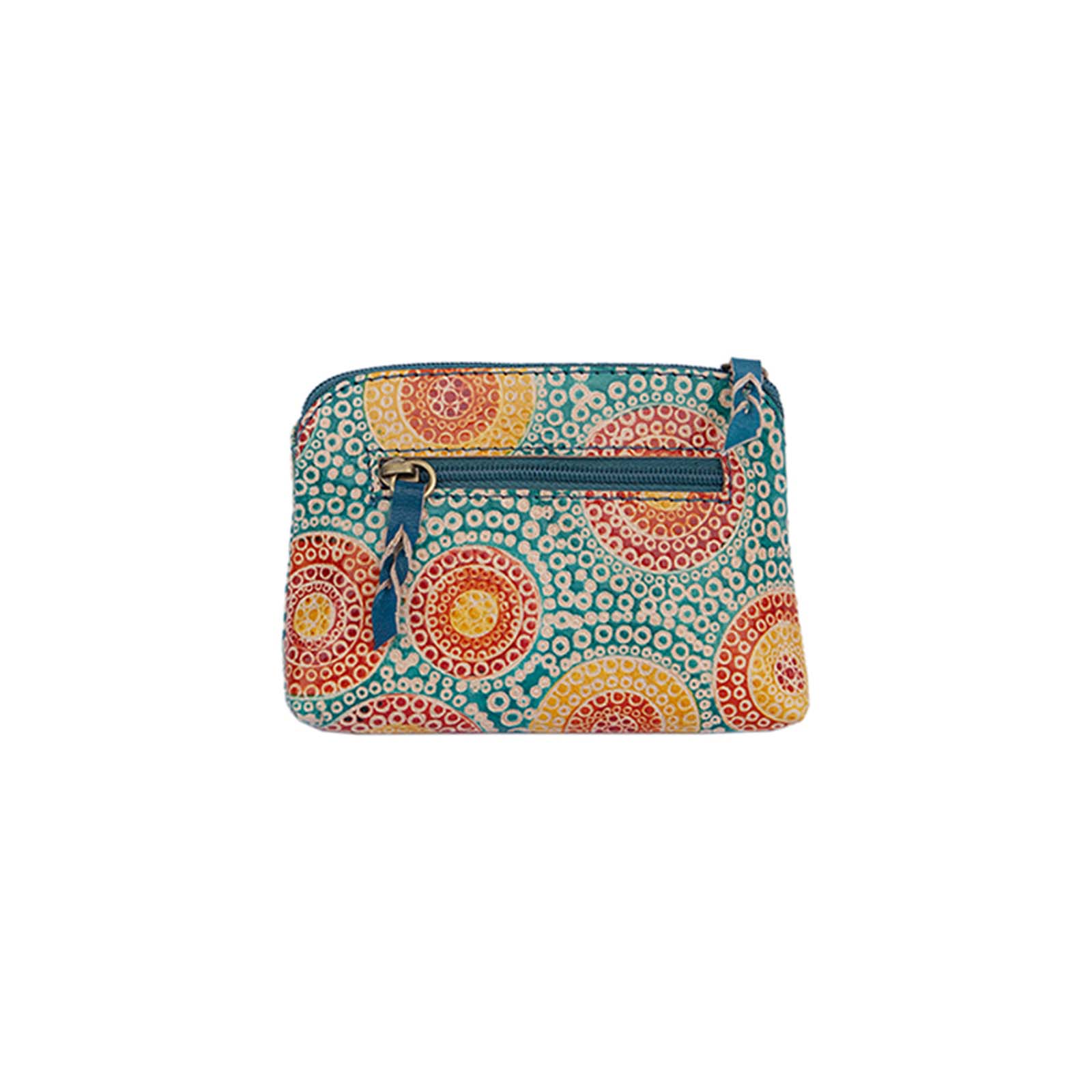 Leather-Purse-Rectangle-Kangaroo-In-Summer-Flowers-Aqua-Back