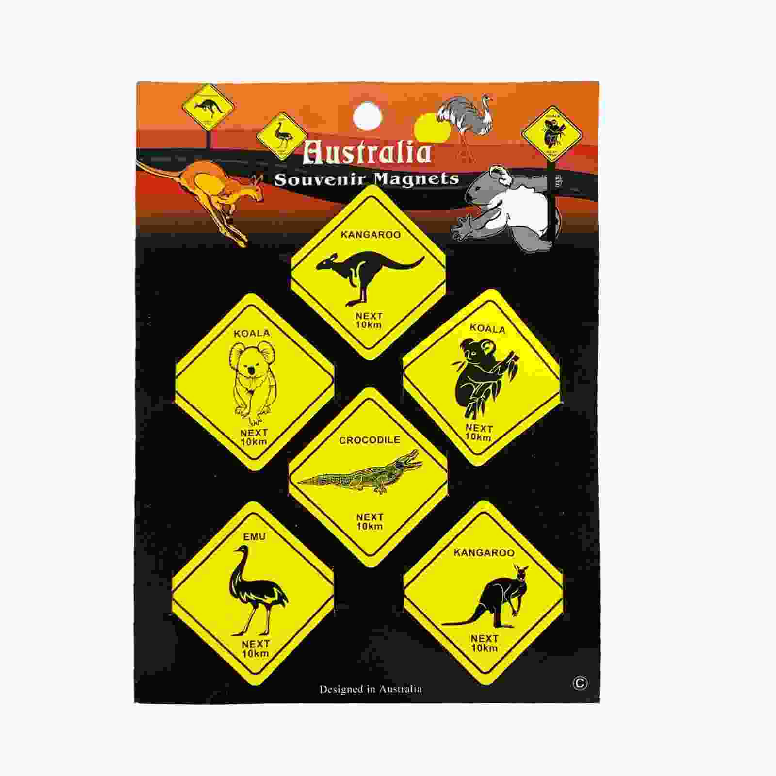Magnet-6-Pcs-Australian-Road-Signs
