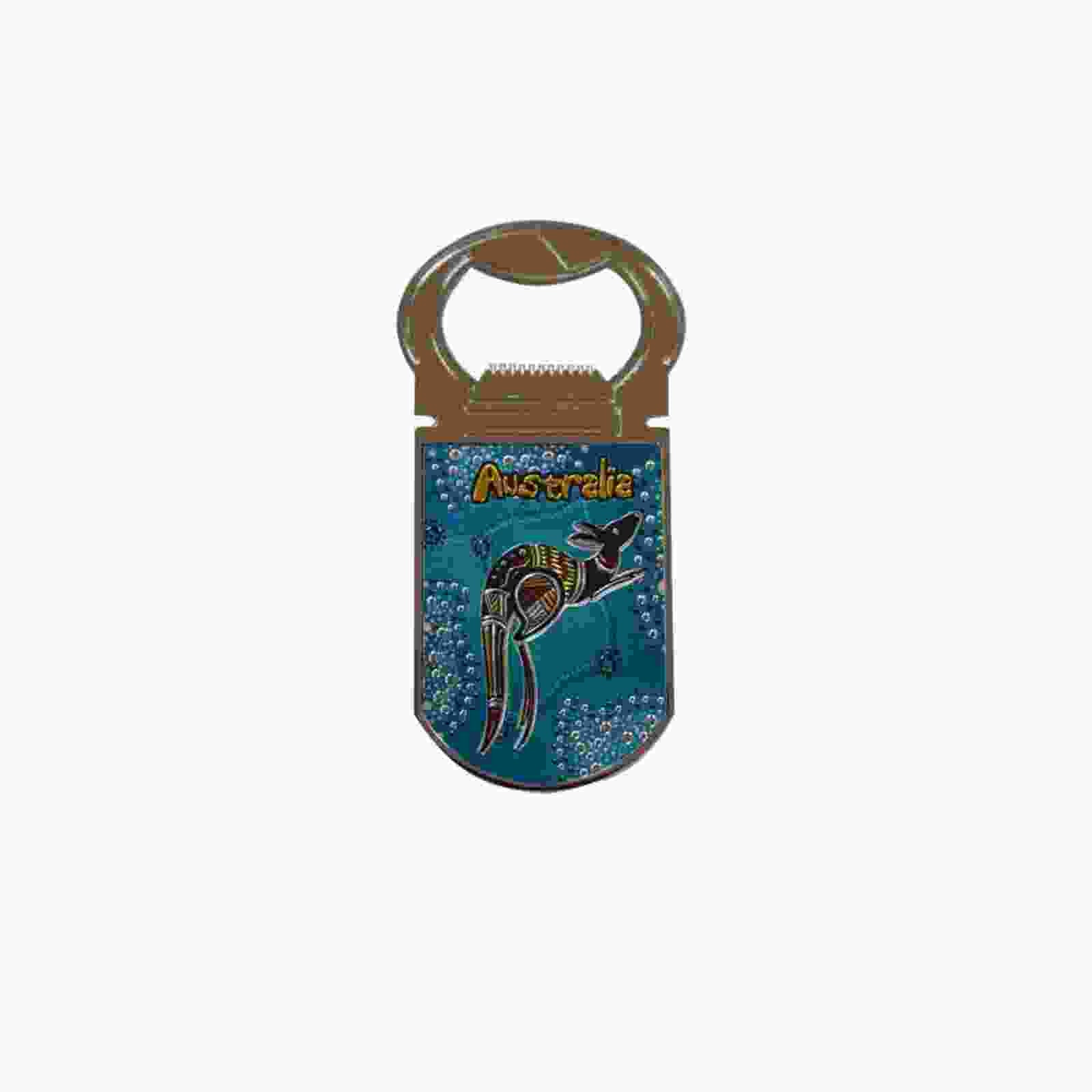 Magnet-Bottle-Opener-Aboriginal-Kangaroo-Art