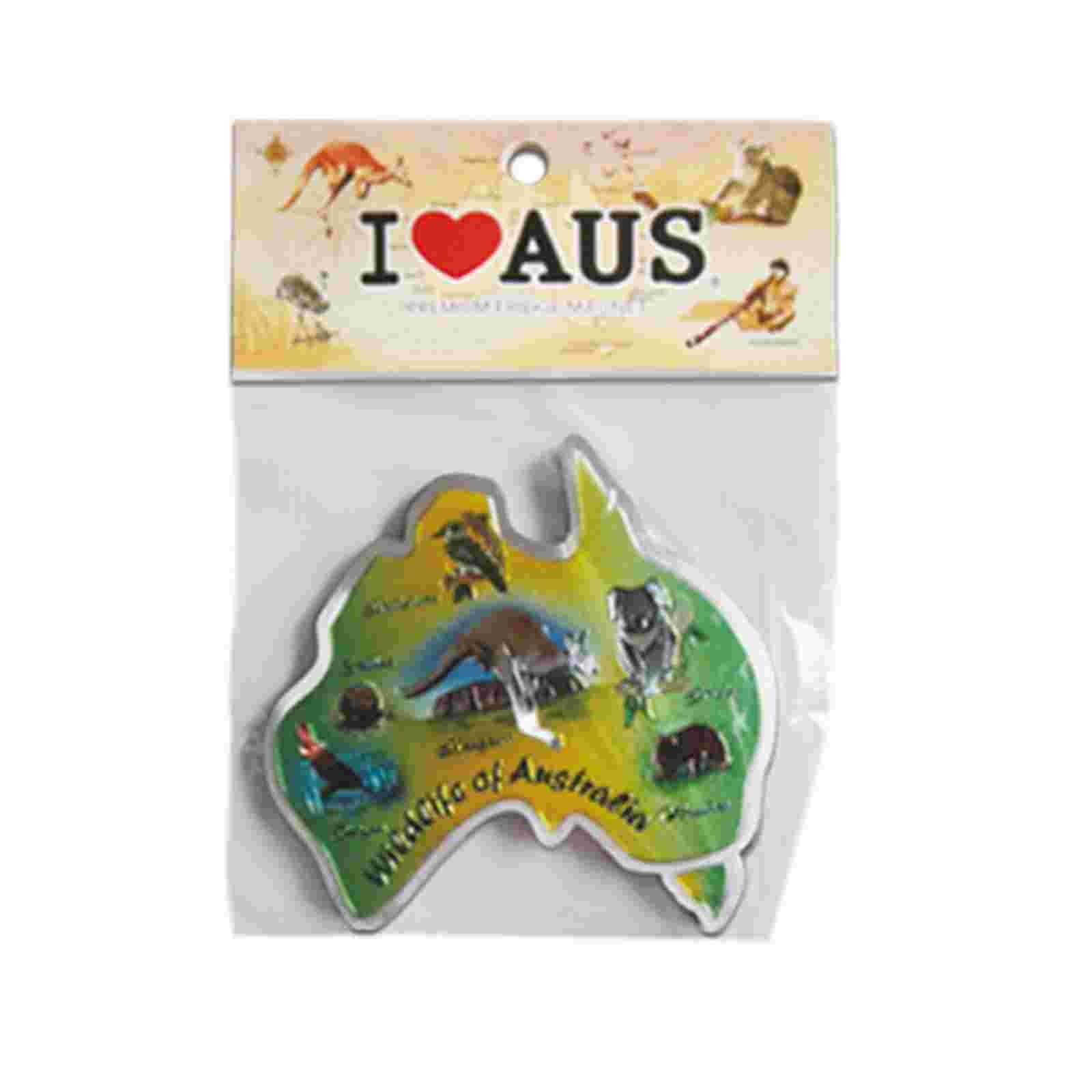 Magnet-Foil-Green-Aus-Map