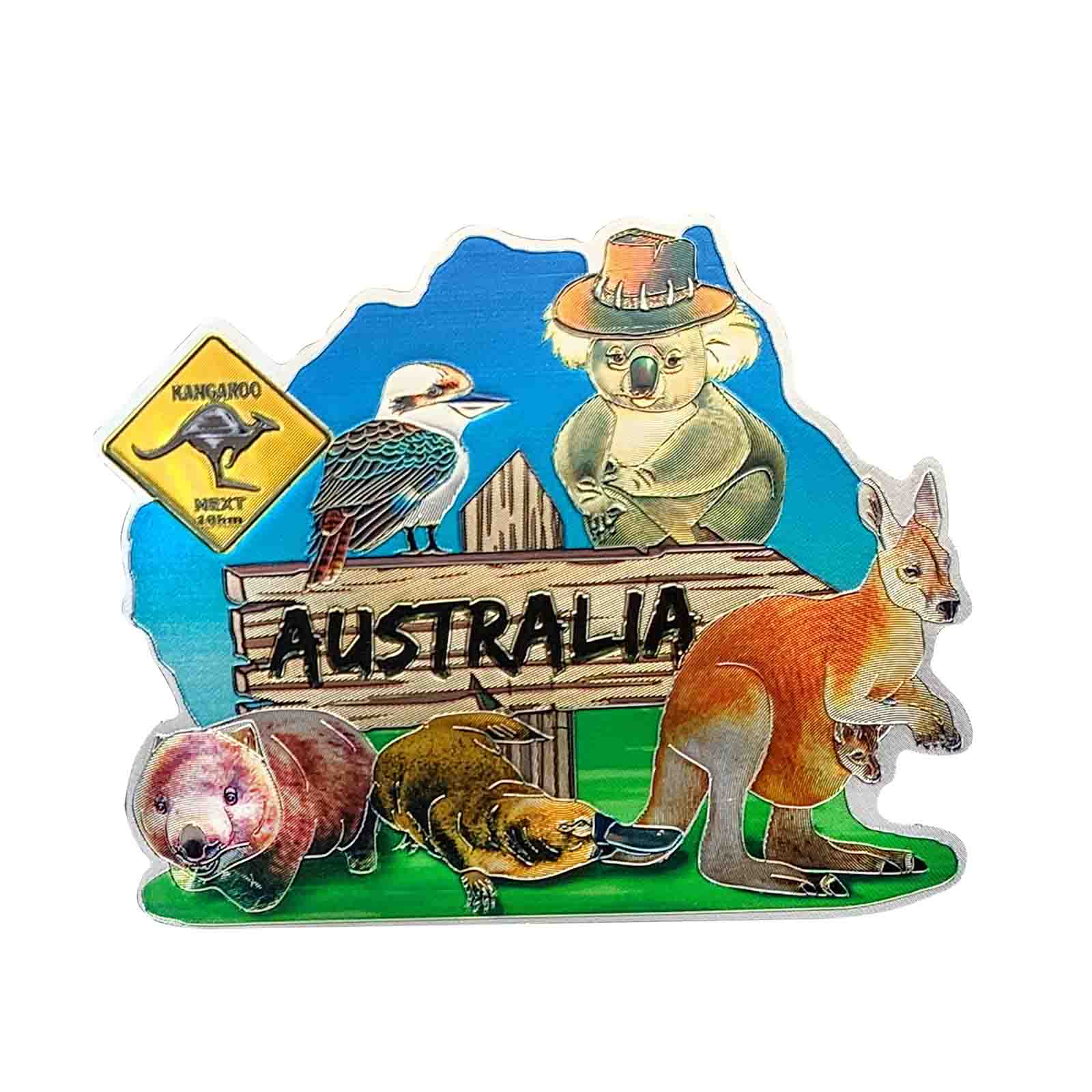 Magnet-Foil-Map-Aus-Wildlife