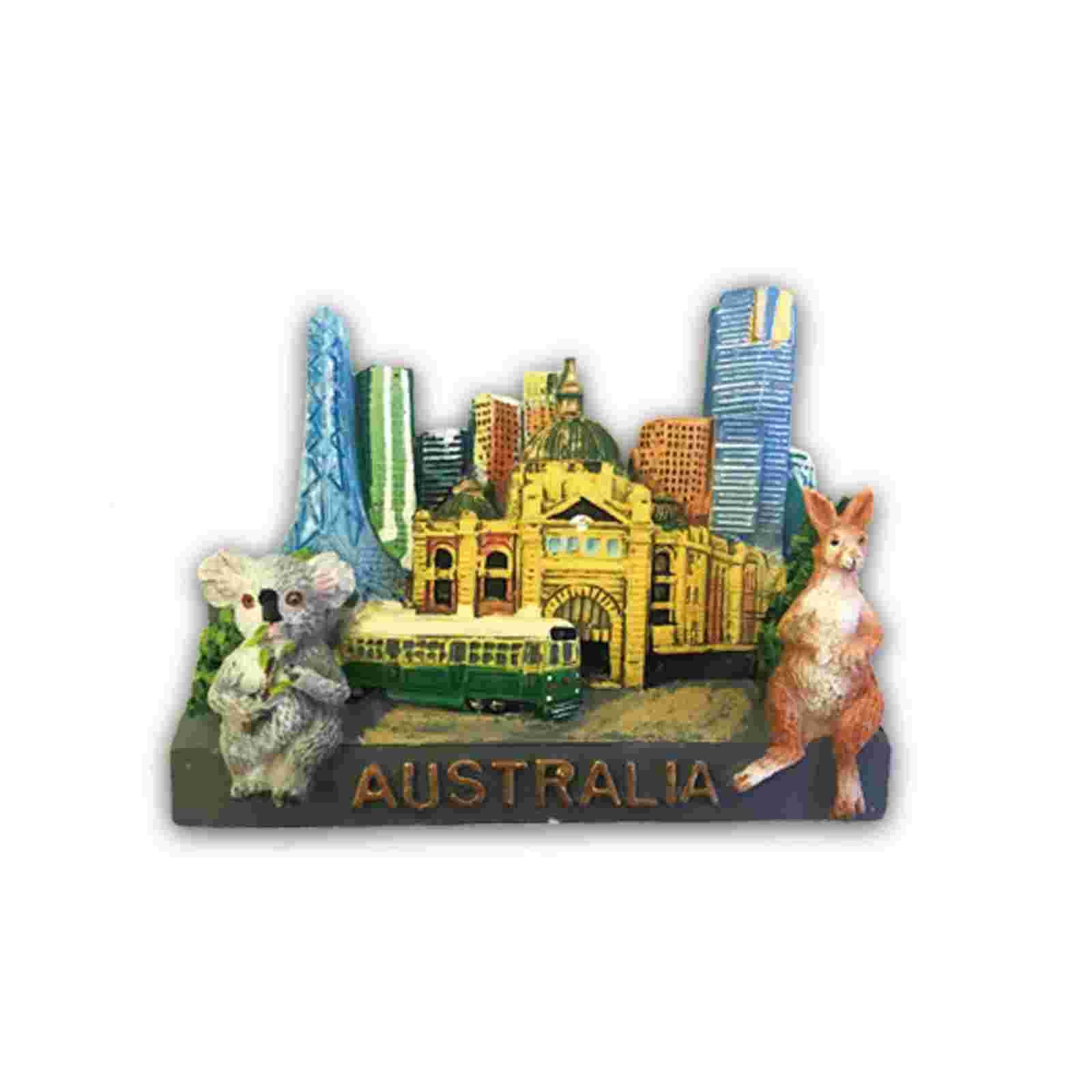 Magnet-Resin-Melbourne-Kangaroo-Koala