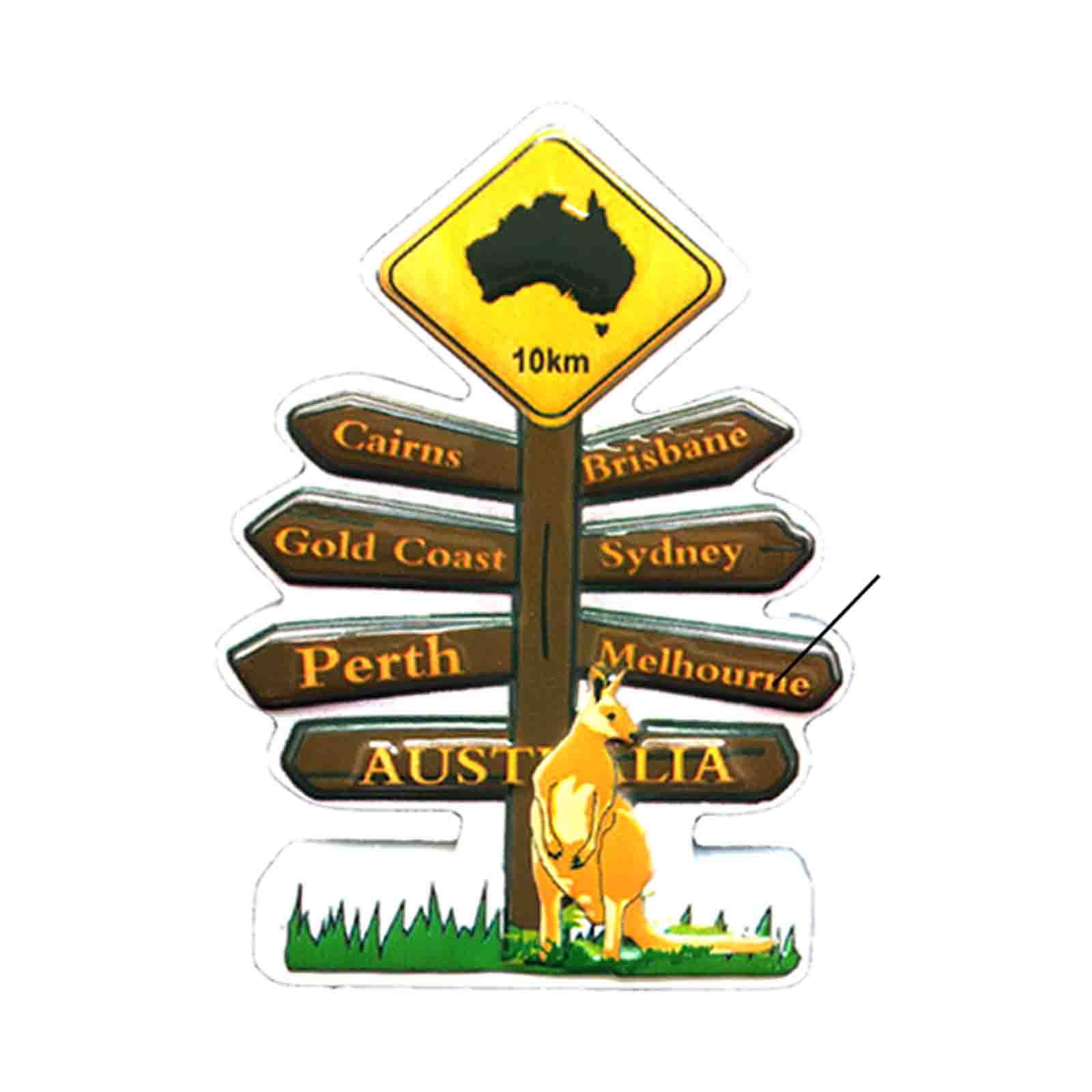 Magnet-Resin-Road-Kangaroo