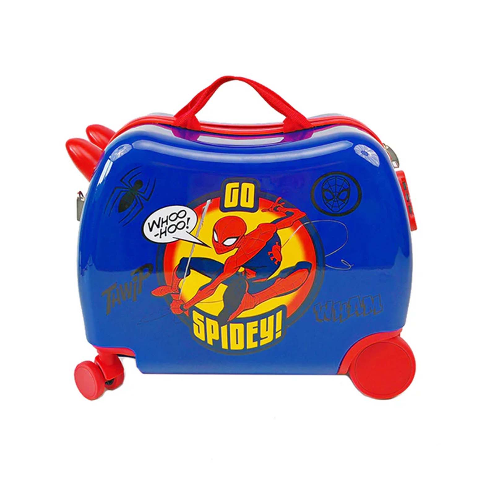 Marvel-Spider-Man-Ride-On-Suitcase-Logo