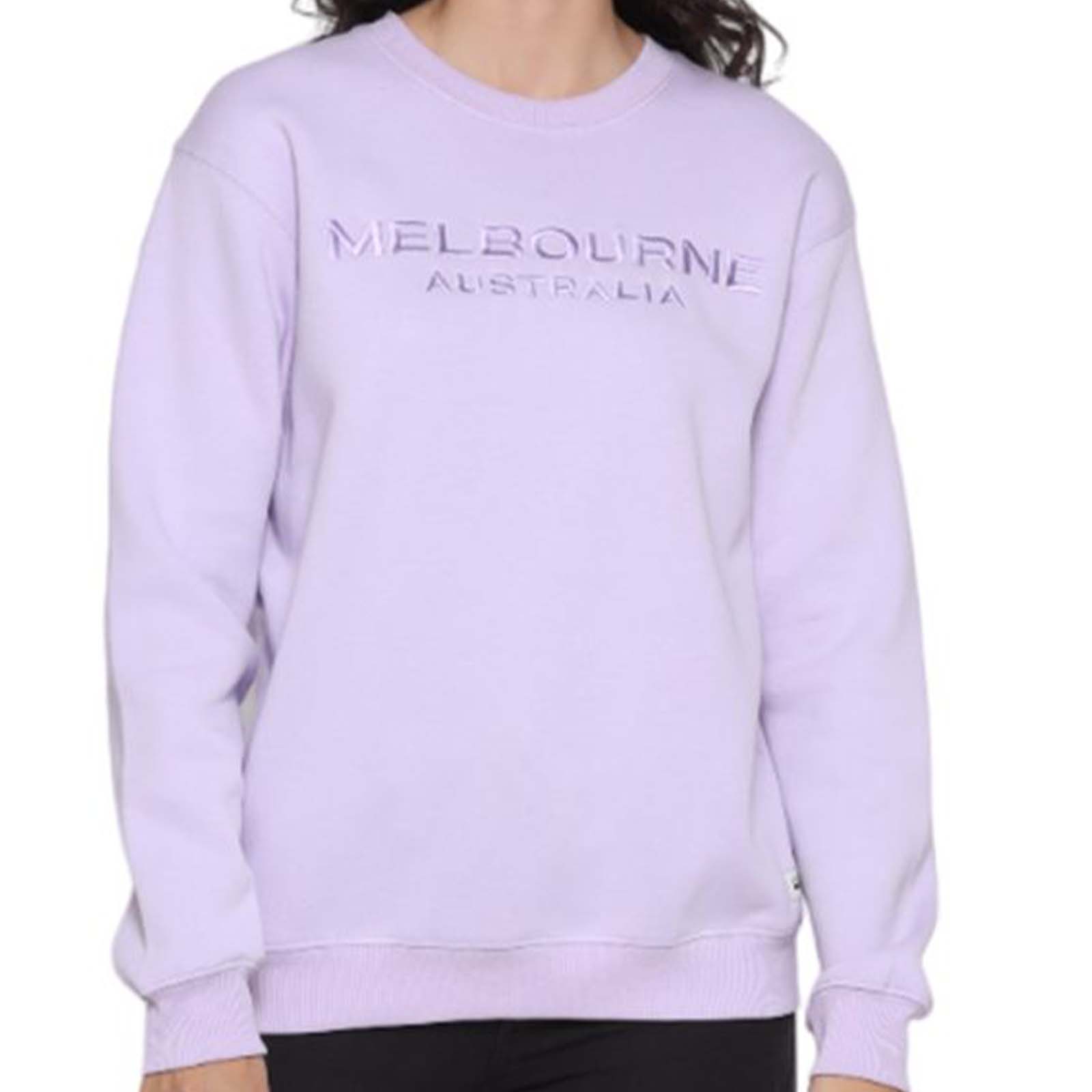 Melbourne-Colourful-Unisex-Sweatshirt-Lilac-Front