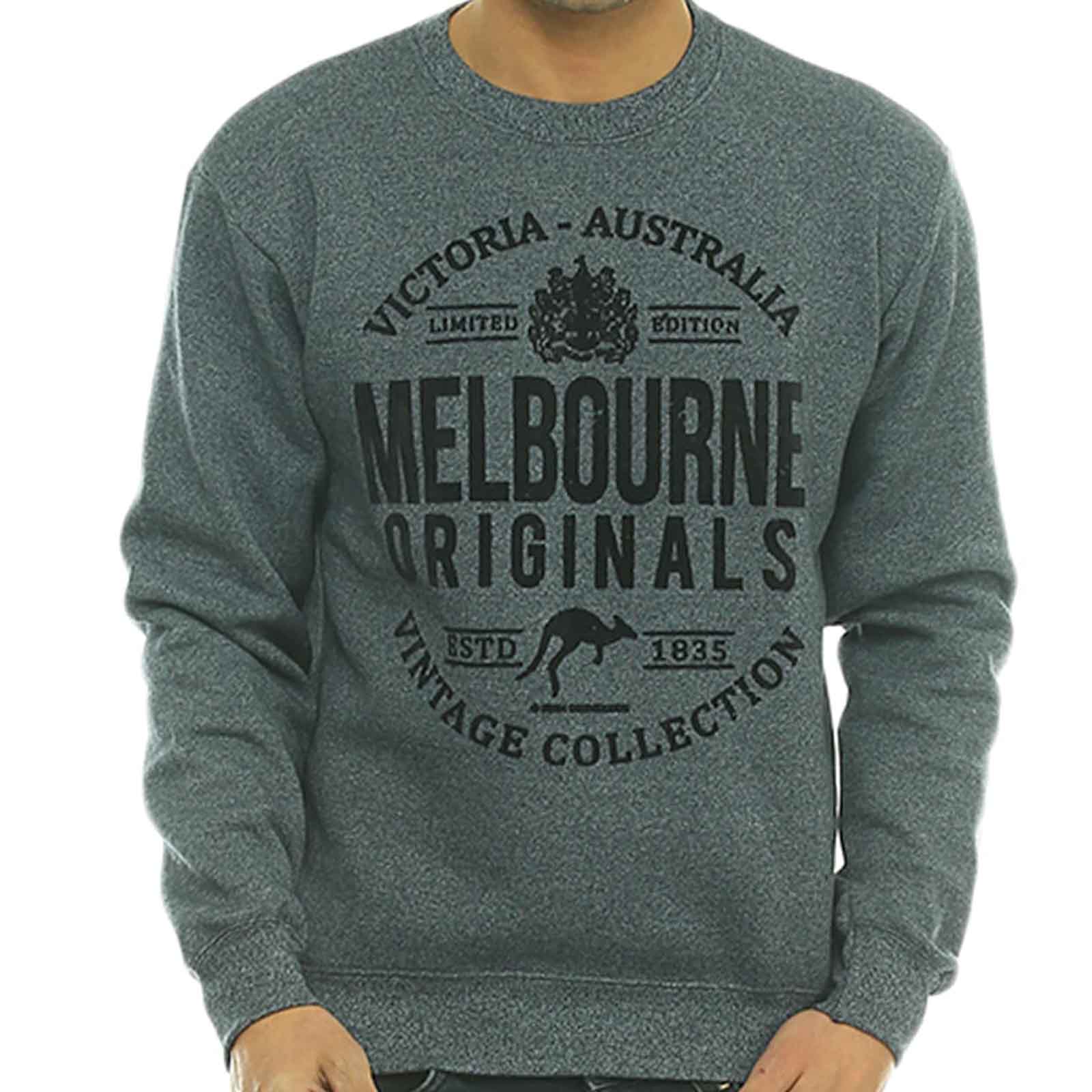 Melbourne-Original-Unisex-Sweatshirt-Navy-Front
