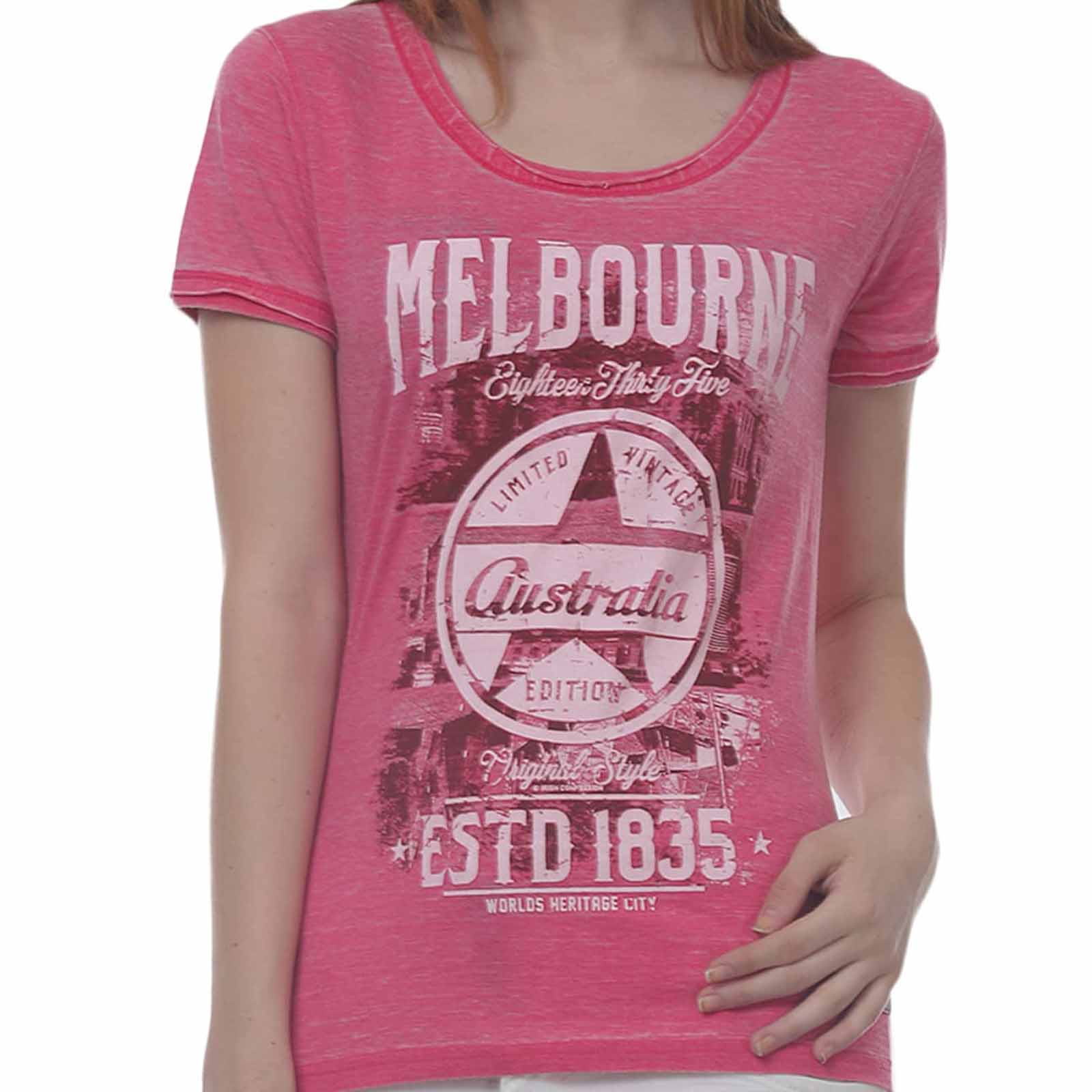 Melbourne-Photo-Star-Ladyfit-T-Shirt-Pink-Front
