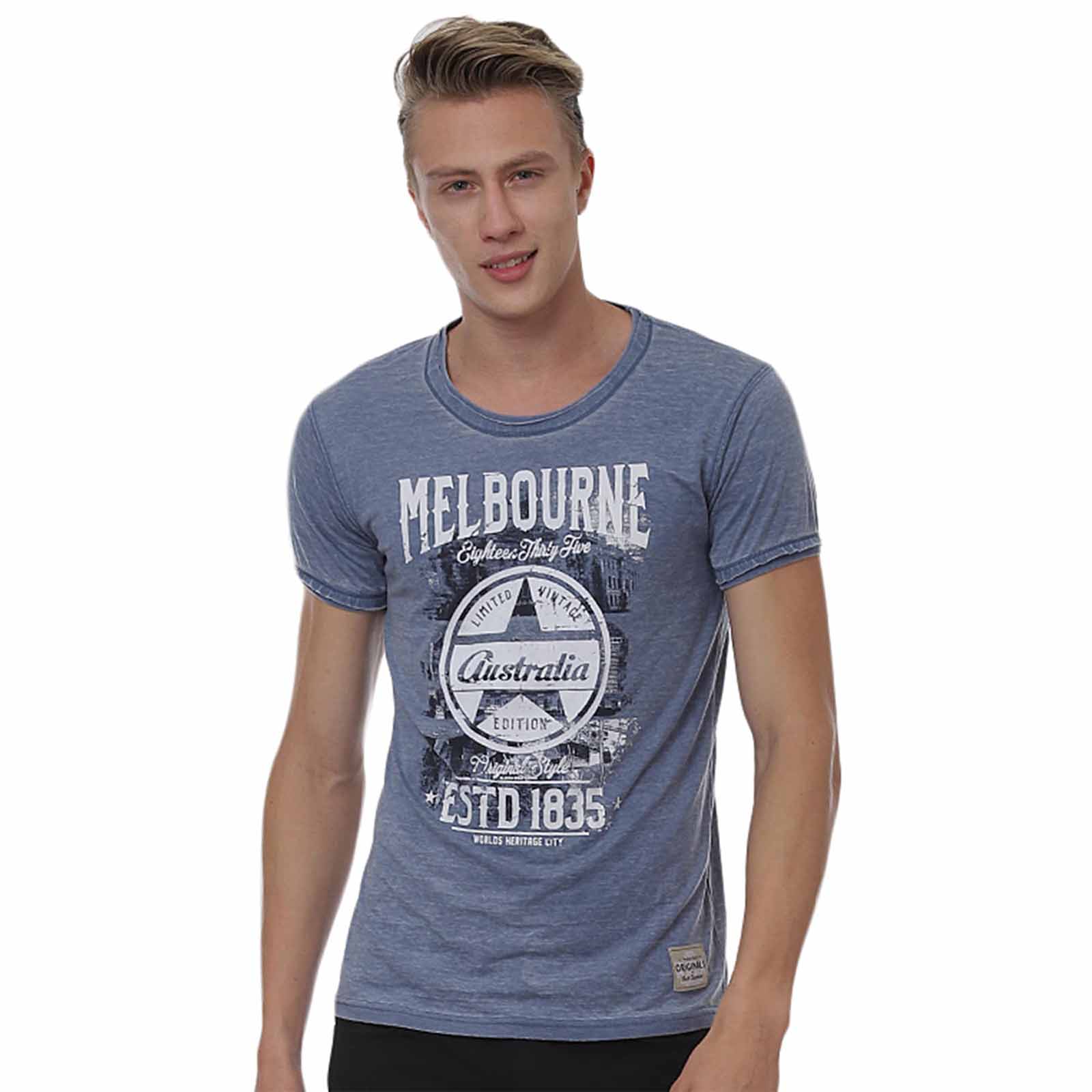 Melbourne-Photo-Star-T-Shirt-Indigo