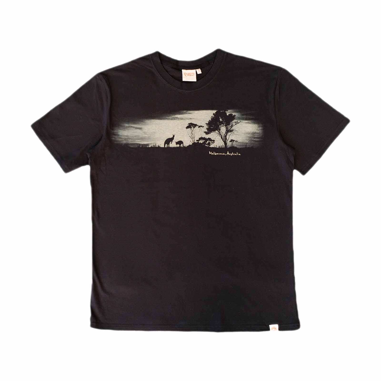 Mens-T-Shirt-Outback-Black