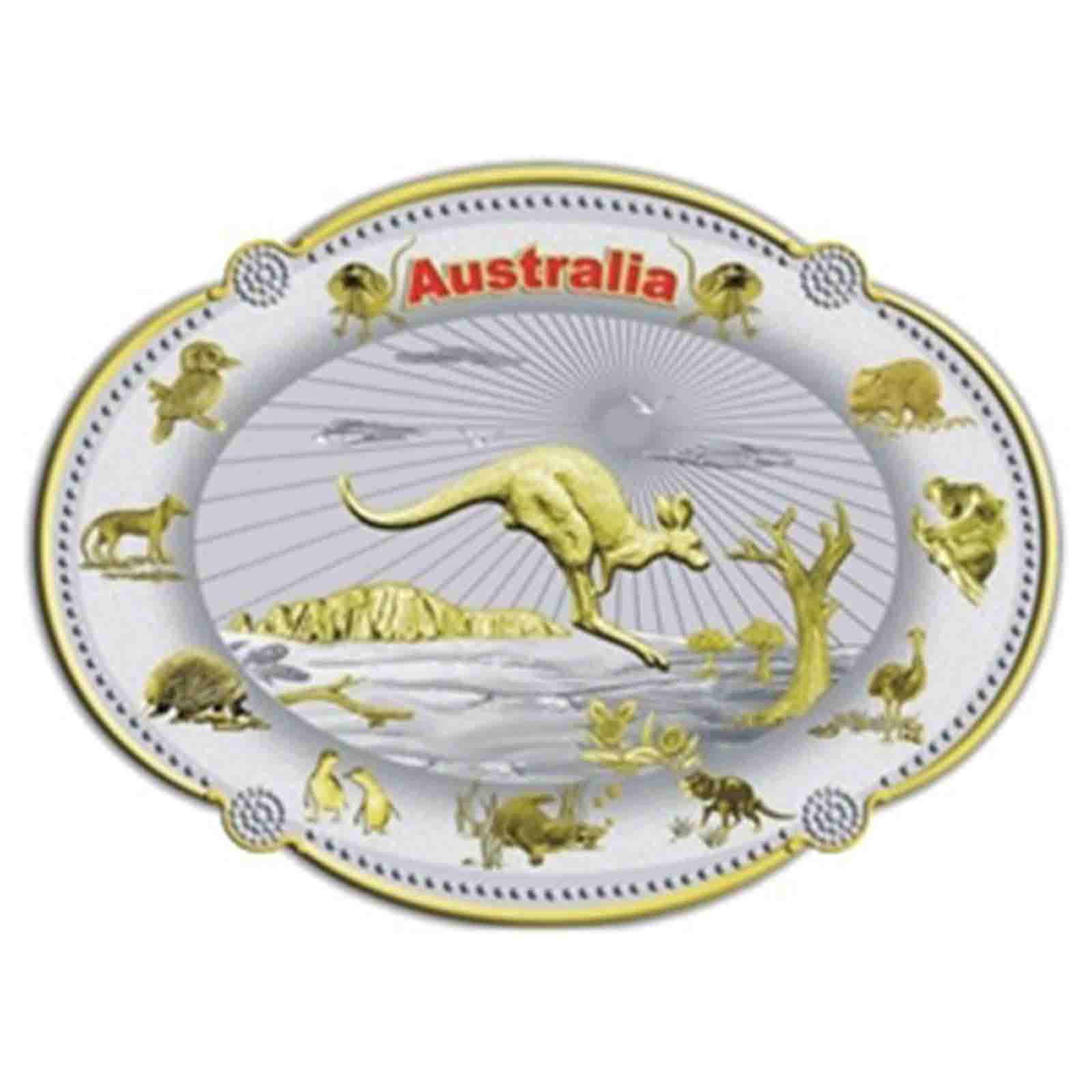 Analyzing image     Plate-Metal-Large-Wildlife-Design