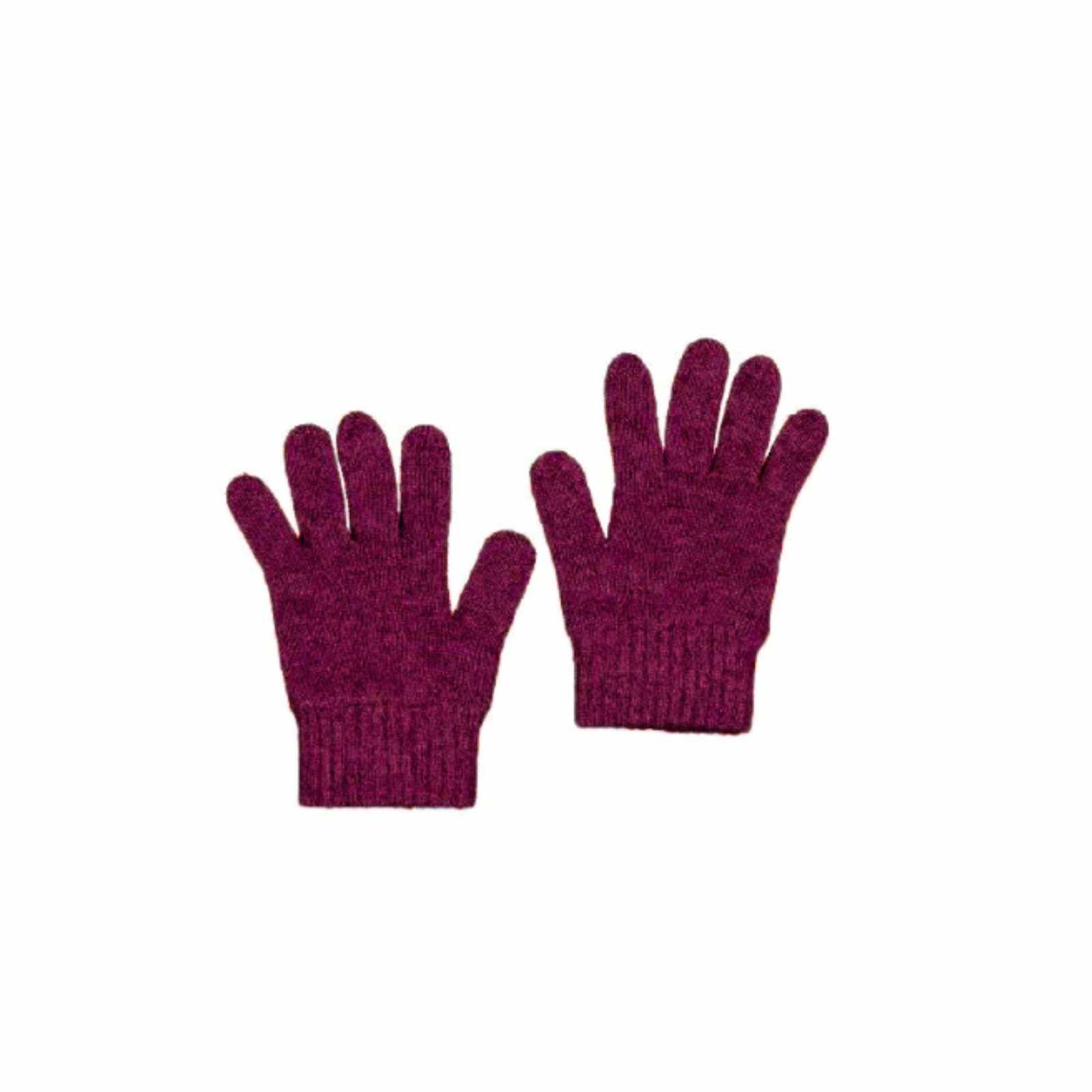 Possum-Merino-Gloves-Plain-Berry