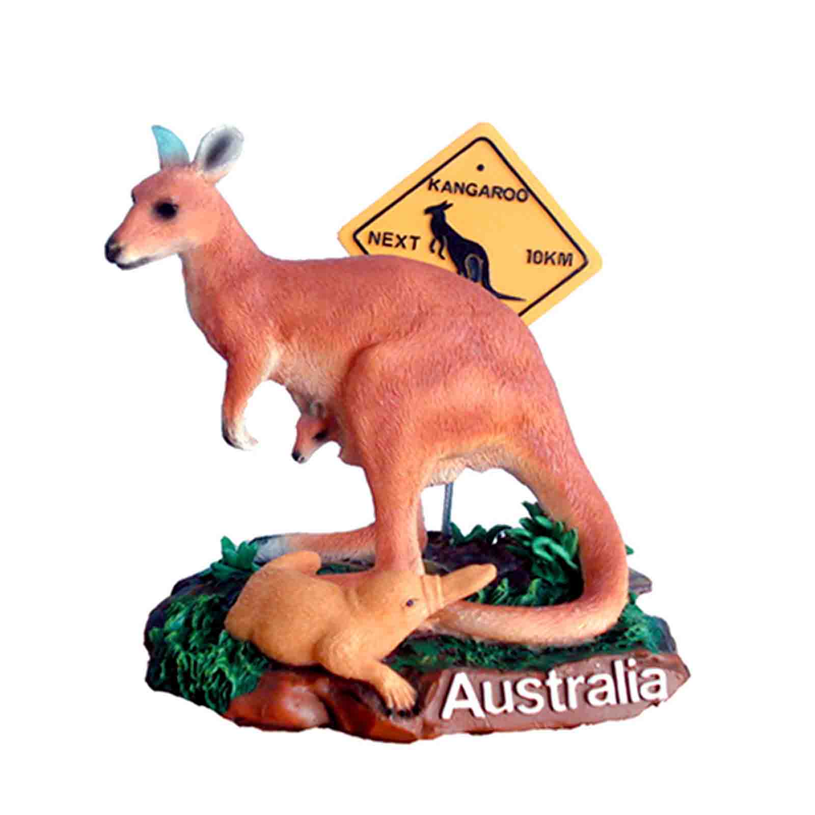 Resin-Ornament-Kangaroo-Road-Sign