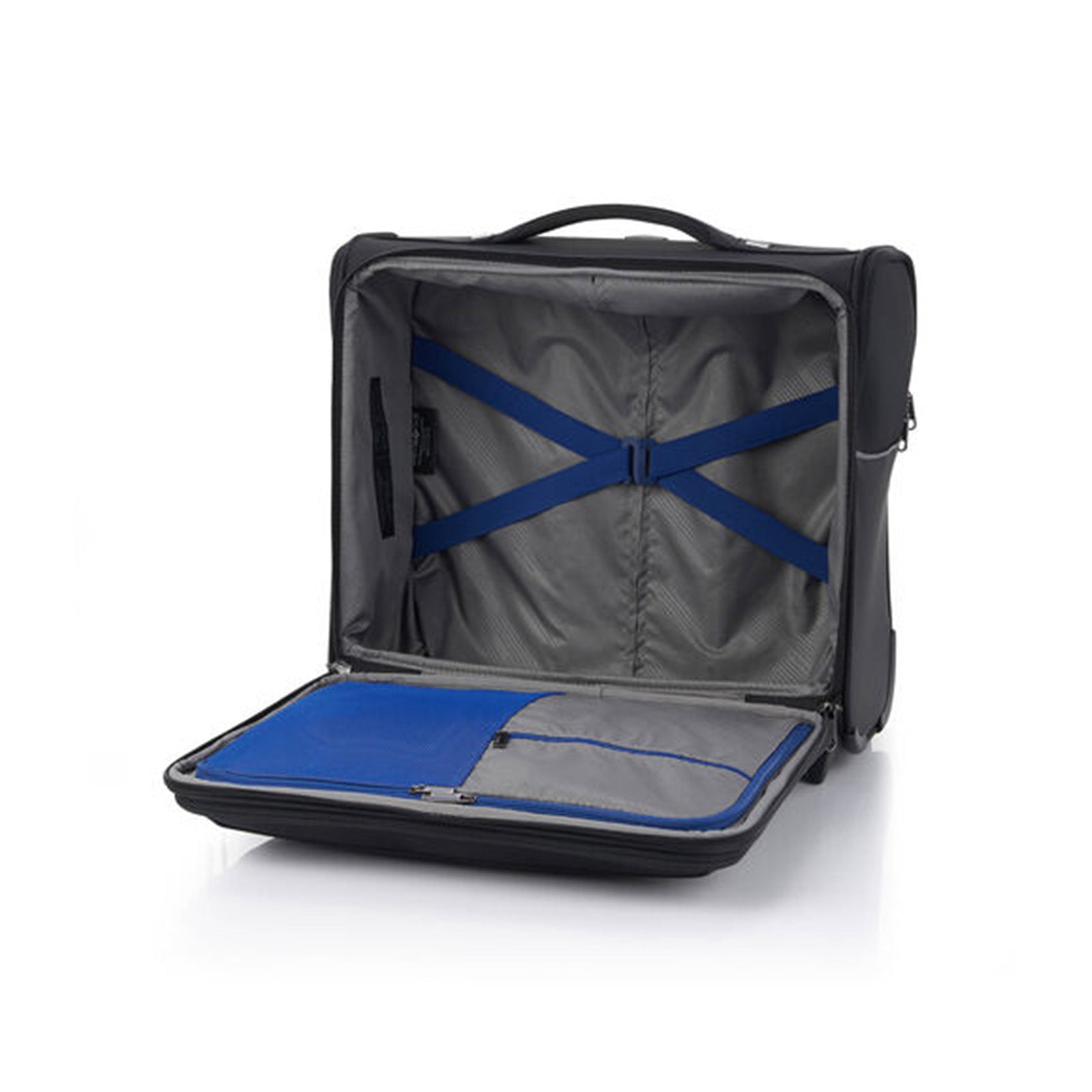 Samsonite-73h-Rolling-Weekender-Black-Open