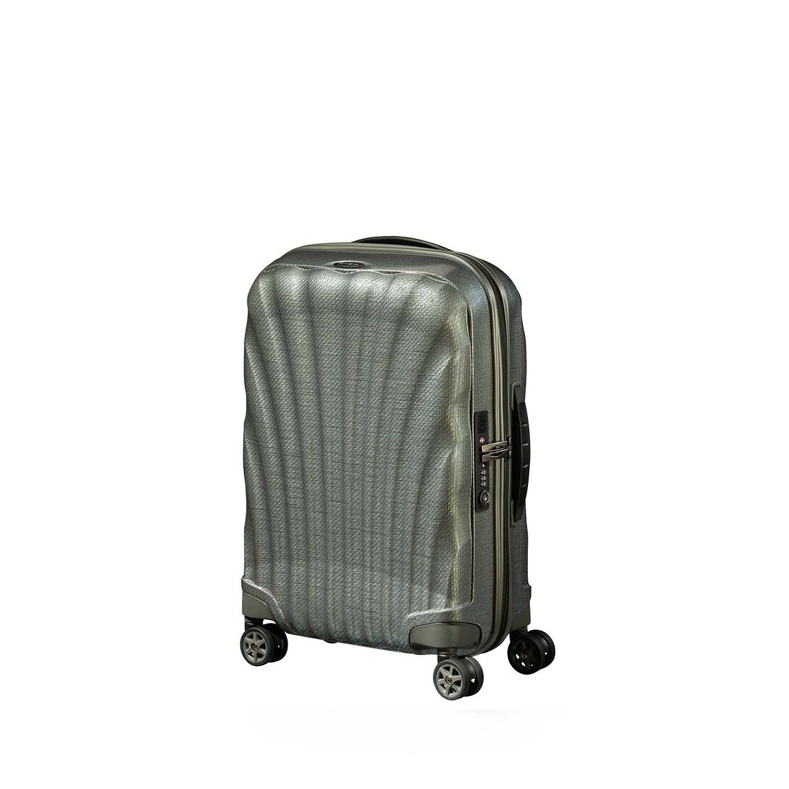 Samsonite-C-Lite-55cm-Exp-Suitcase-Metallic-Green-Angle