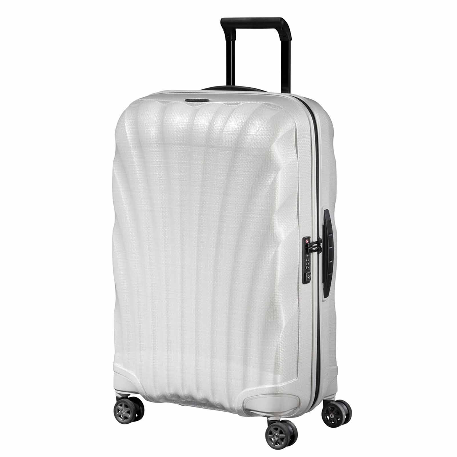 Samsonite-C-Lite-69cm-Suitcase-Midnight-Off-White-Front-Angle