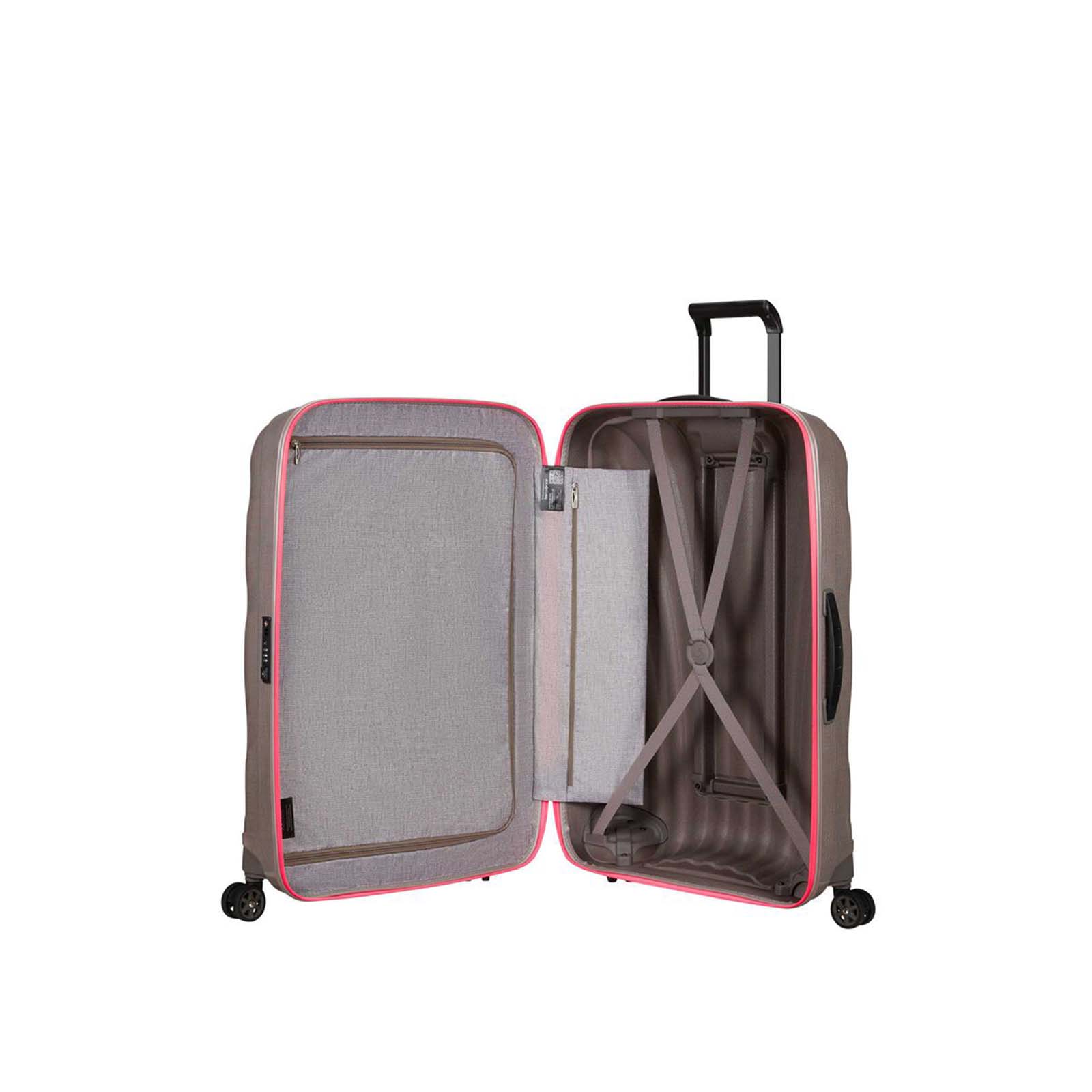 Samsonite-C-Lite-75cm-Suitcase-Pearl-Fuchsia-Open