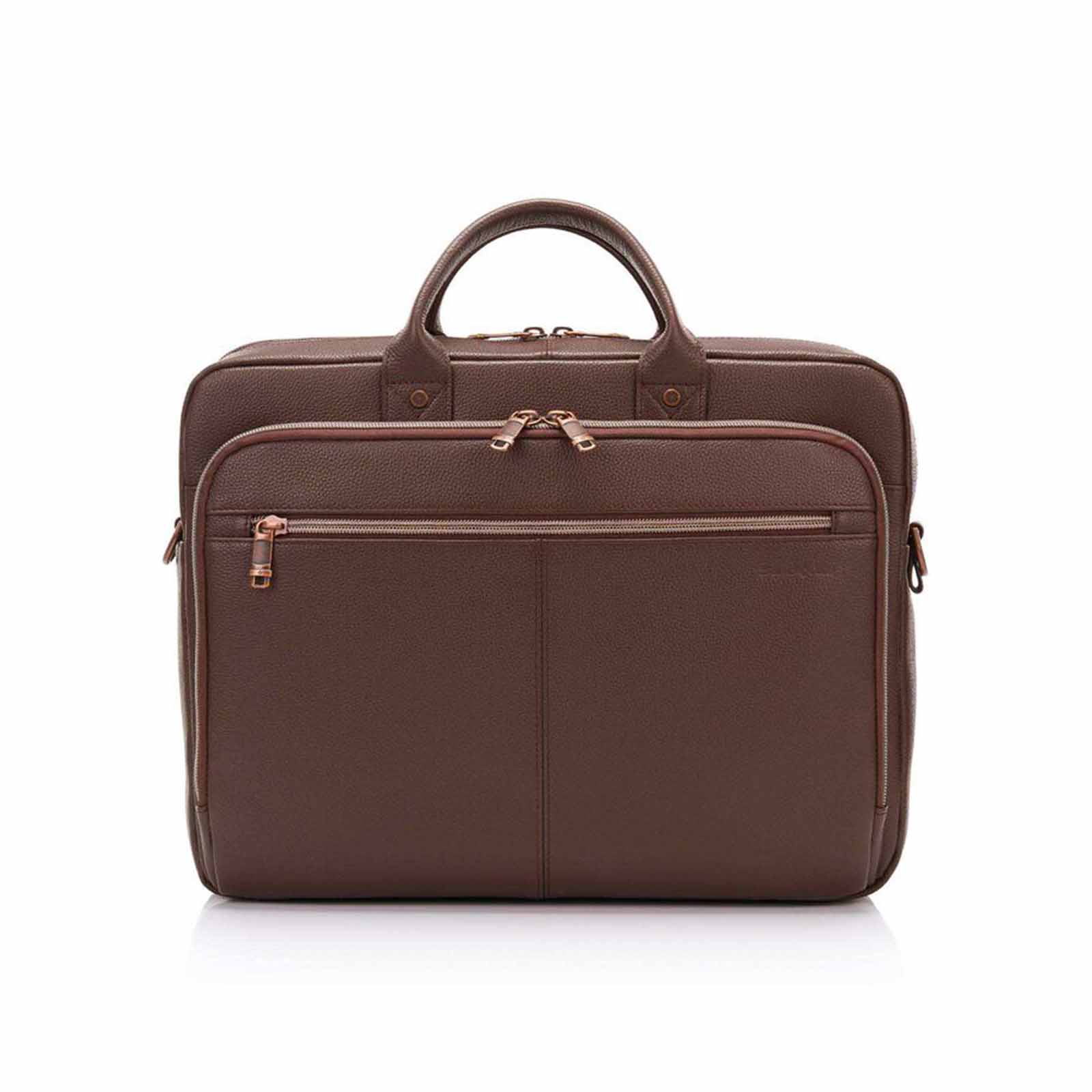 Samsonite-Classic-Leather-15-Inch-Top-Loader-Chocolate-Front