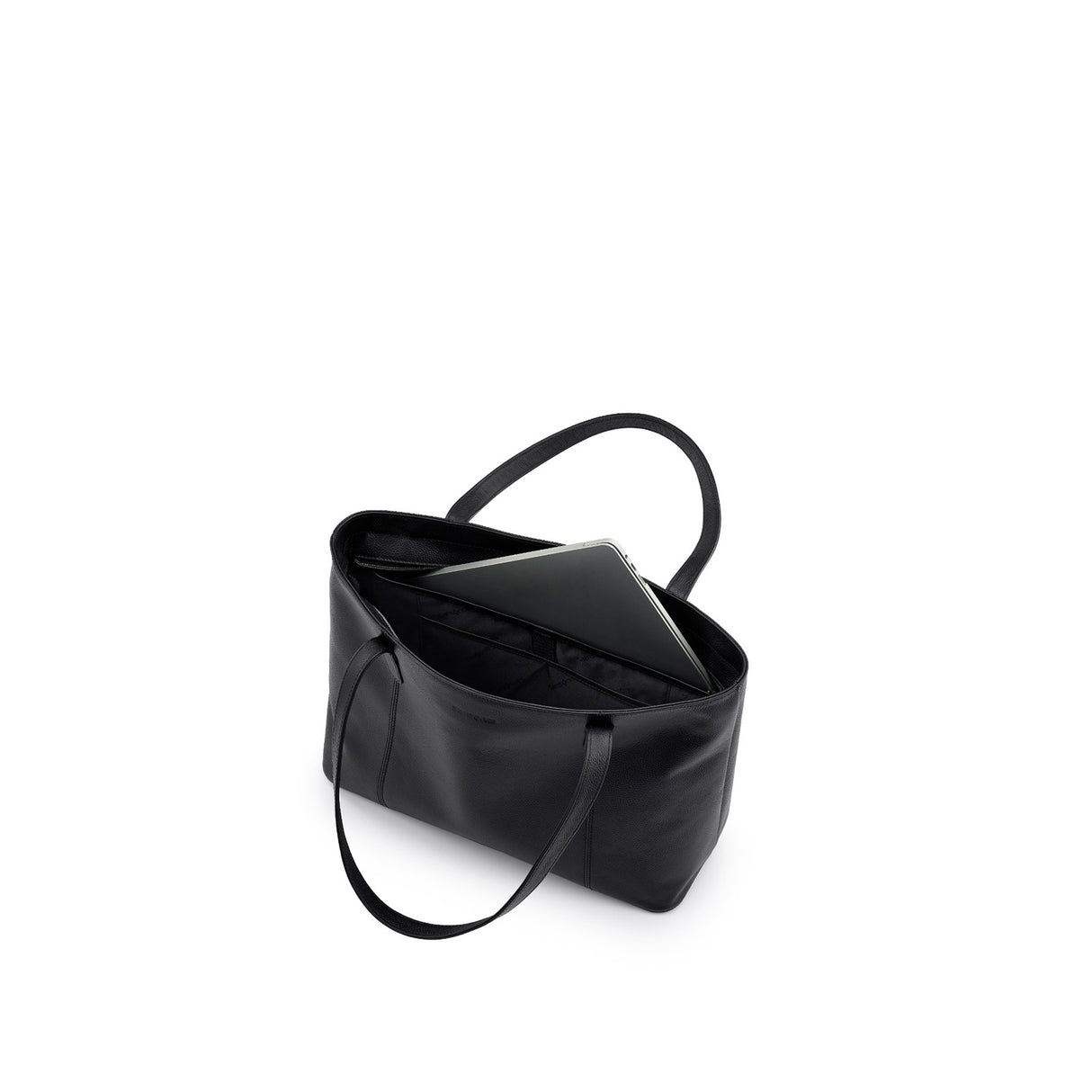 Samsonite-Classic-Leather-City-Tote-15-Inch-Laptop-Black-Top-Open