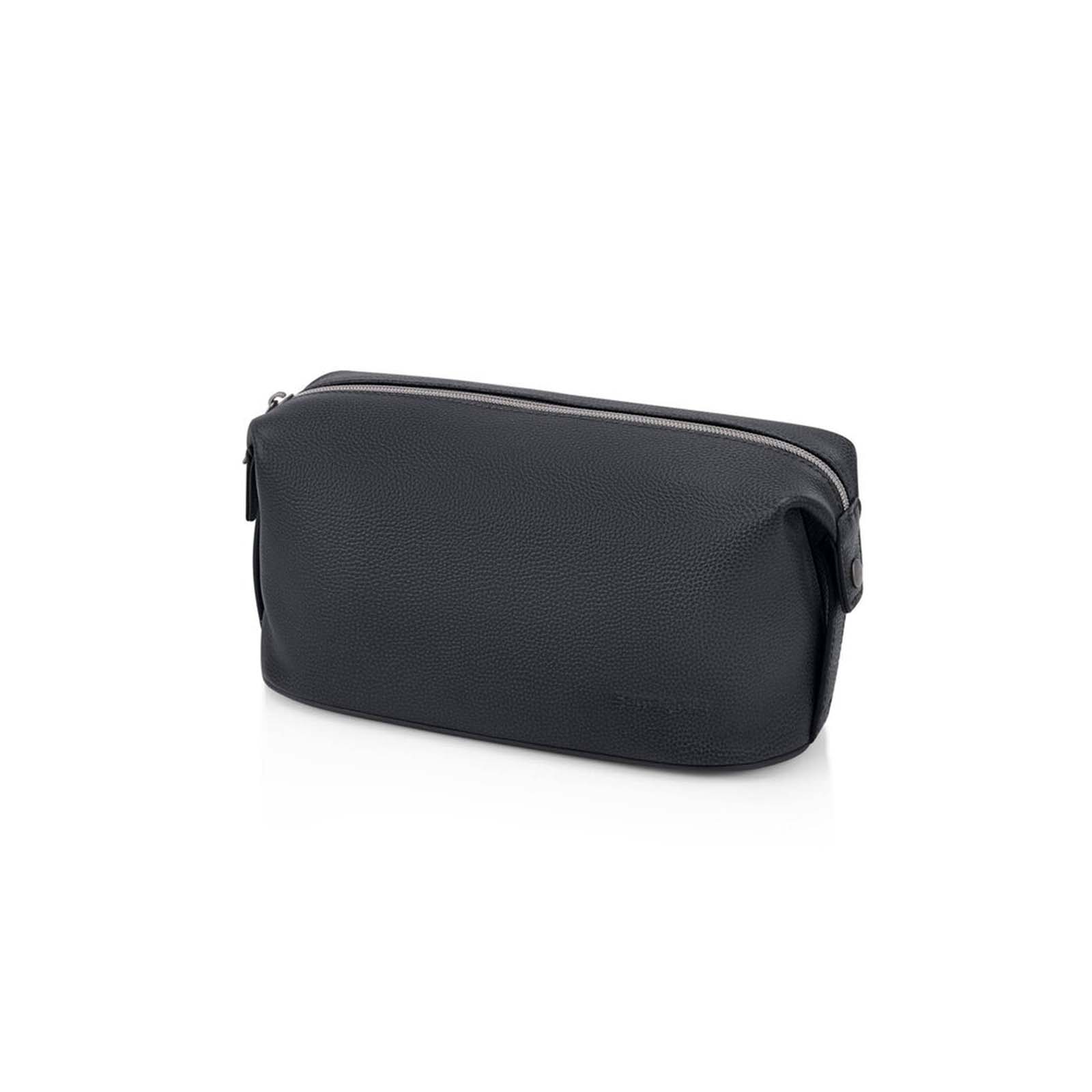 Samsonite-Classic-Leather-Wash-Bag-Black-Angle