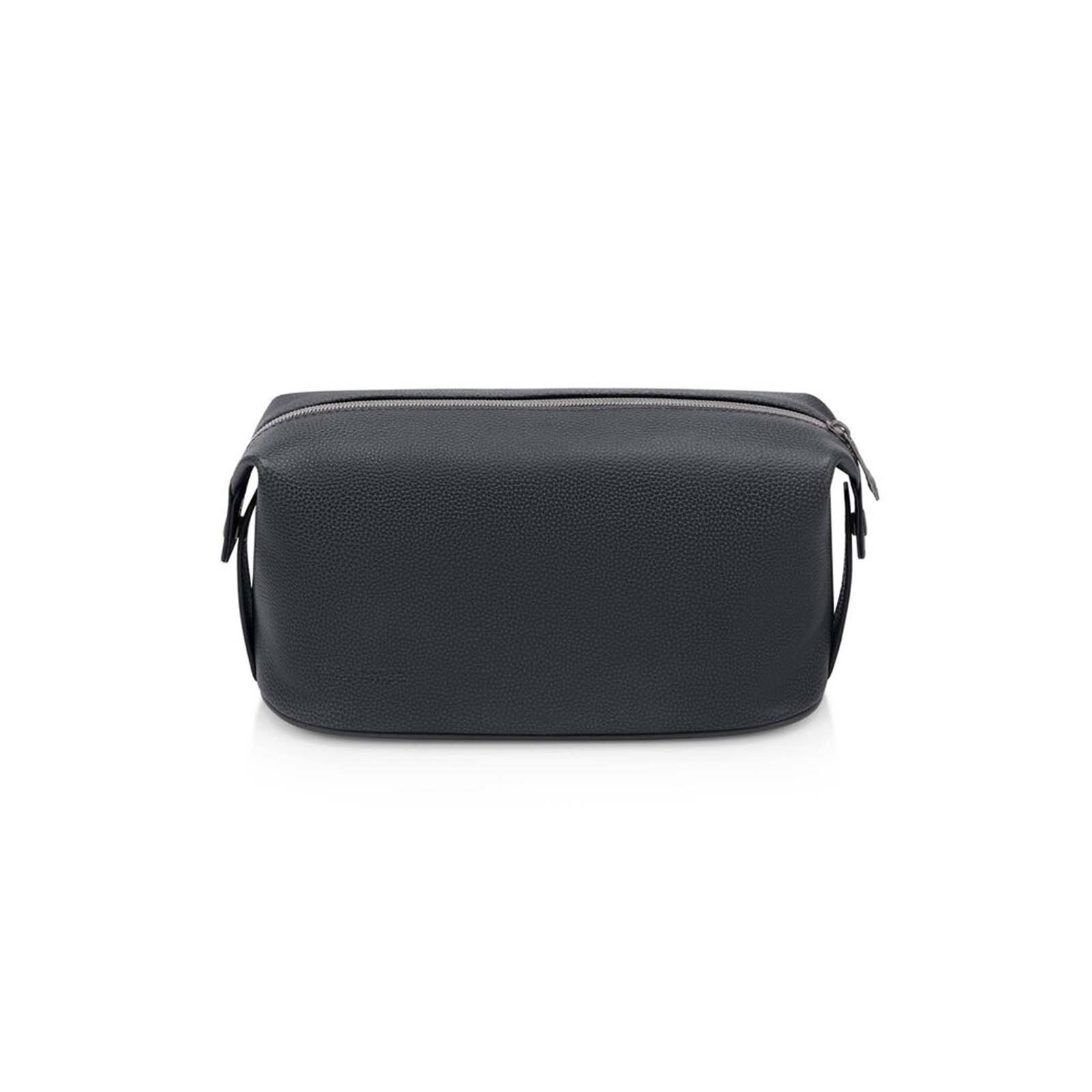 Samsonite-Classic-Leather-Wash-Bag-Black-Front