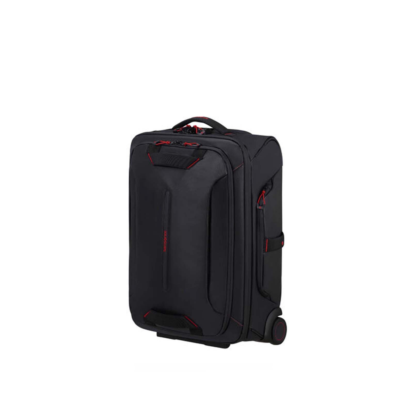 Samsonite-Ecodiver-55cm-Wheeled-Carry-On-Duffel-Black-Angle