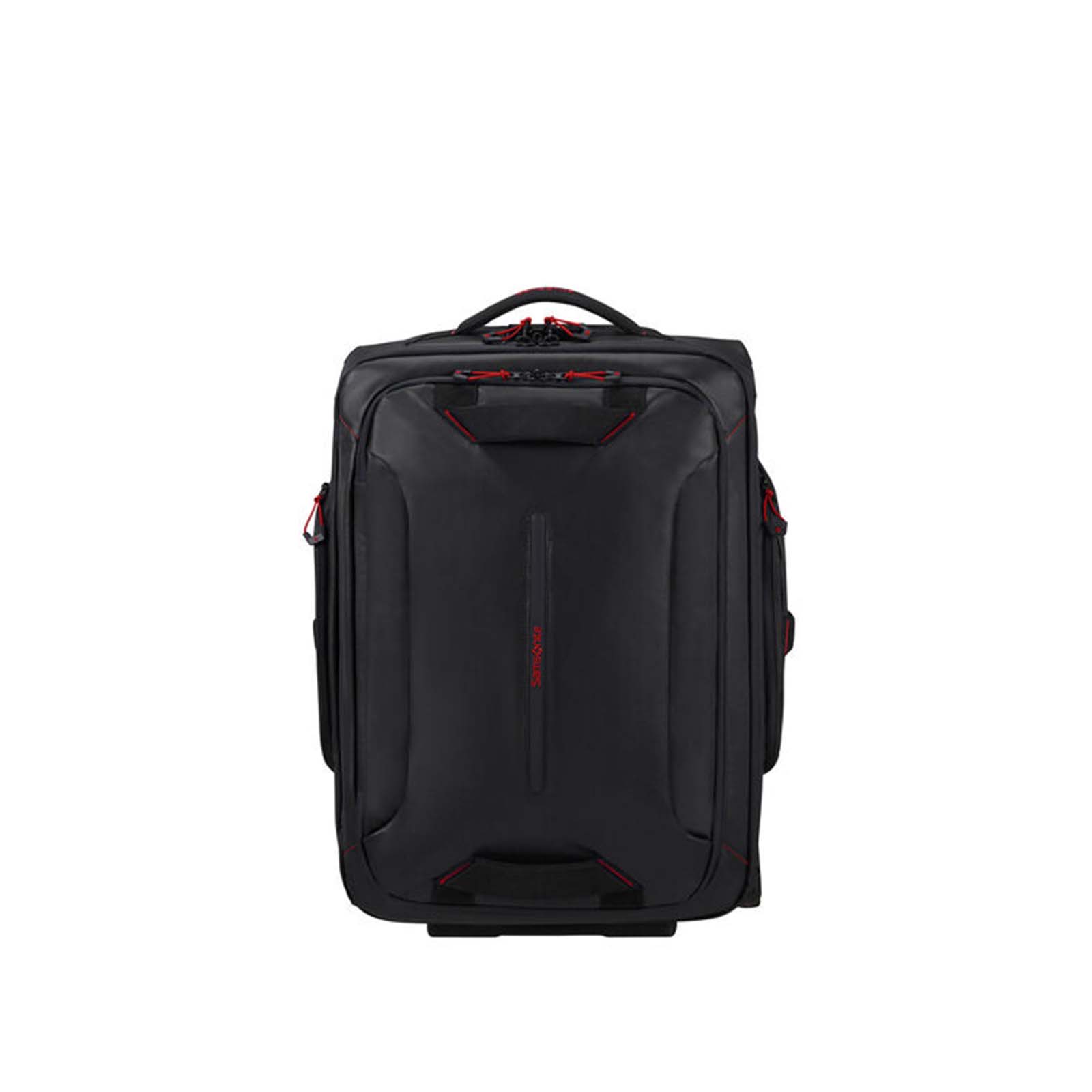 Samsonite-Ecodiver-55cm-Wheeled-Carry-On-Duffel-Black-Front