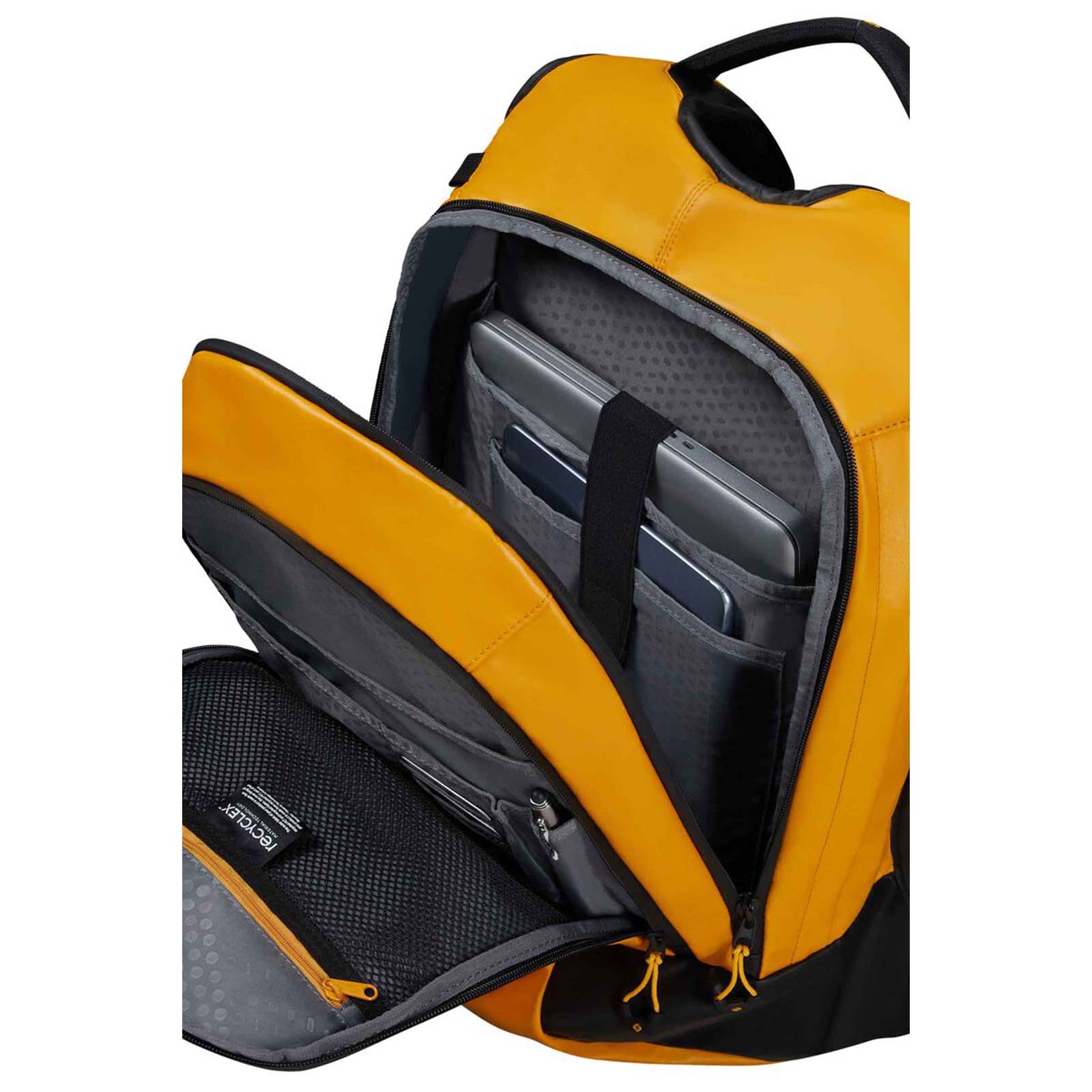 Samsonite-Ecodiver-Large-Laptop-Backpack-Yellow-Open