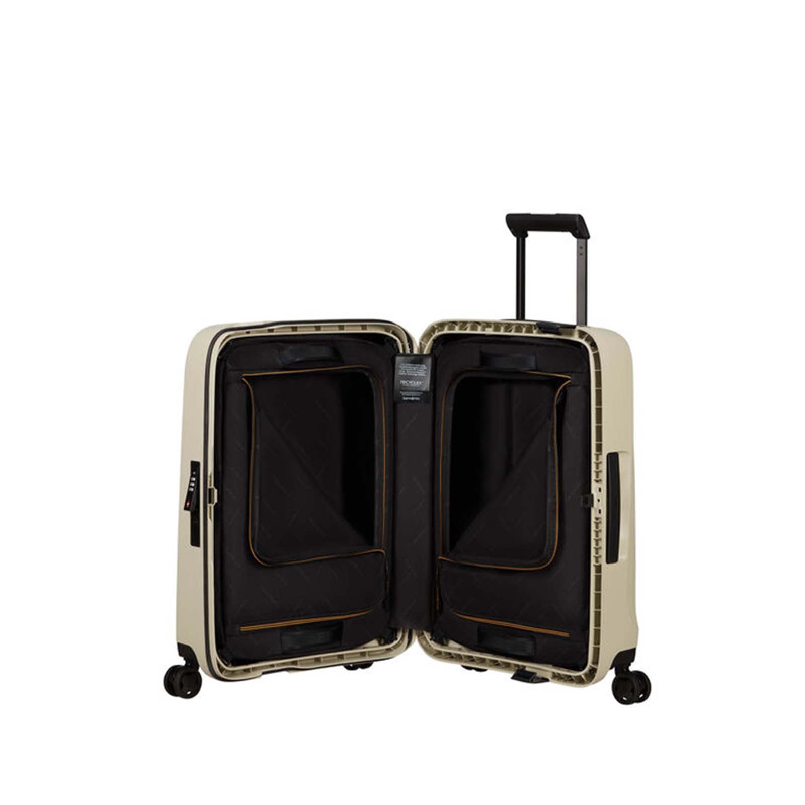 Samsonite-Essens-55cm-Carry-On-Suitcase-Warm-Neutral-Open