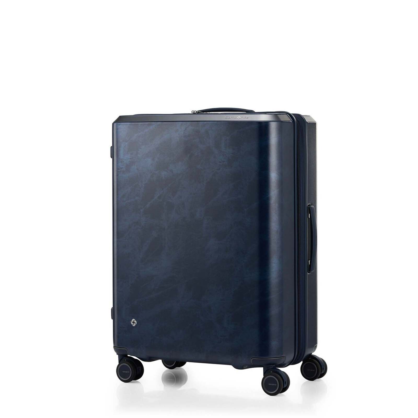 Samsonite-Evoa-Z-69cm-Suitcase-Retro-Blue-Angle