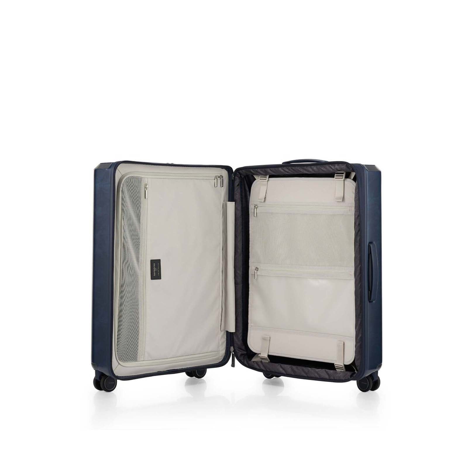 Samsonite-Evoa-Z-69cm-Suitcase-Retro-Blue-Open