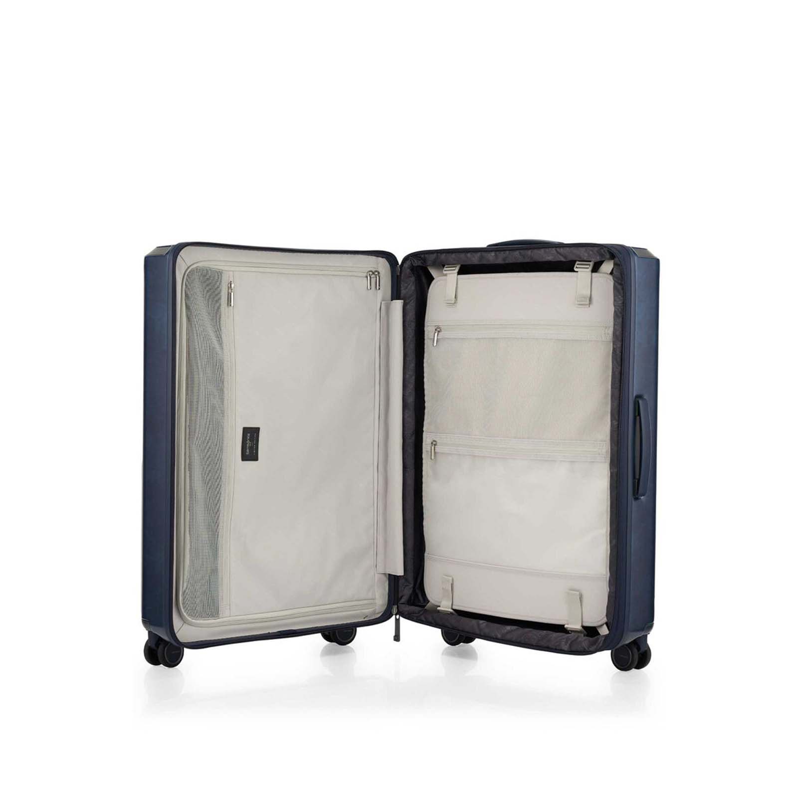 Samsonite-Evoa-Z-75cm-Suitcase-Retro-Blue-Open