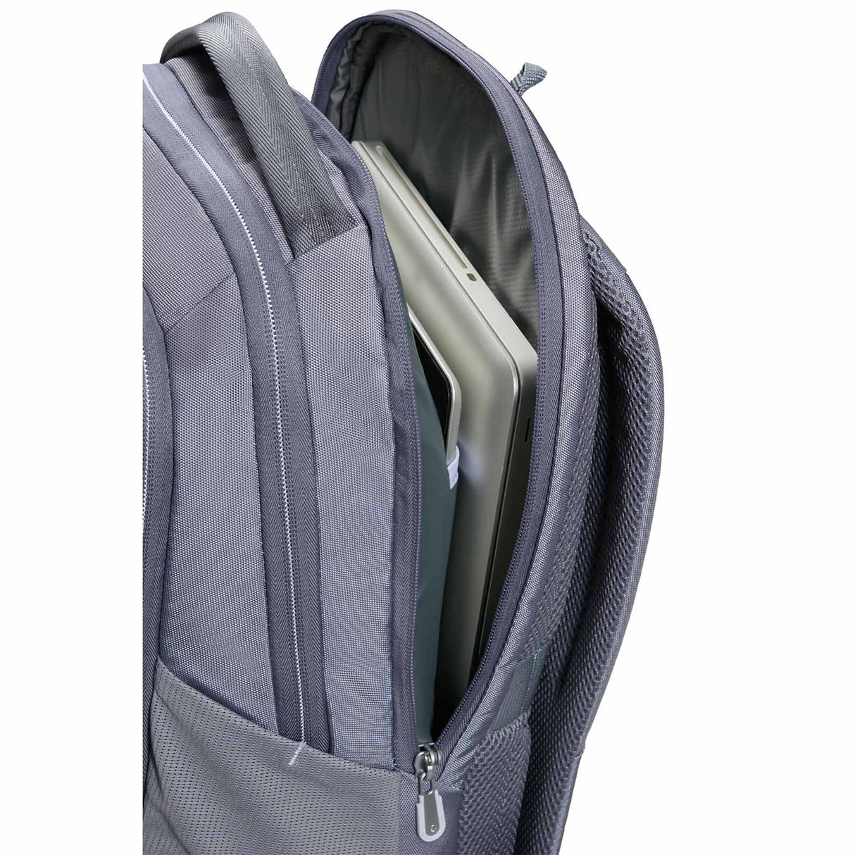 Samsonite-Guardit-Classy-2-15-Inch-Laptop-Backpack-Storm-Blue-Open-Laptop-Compartment