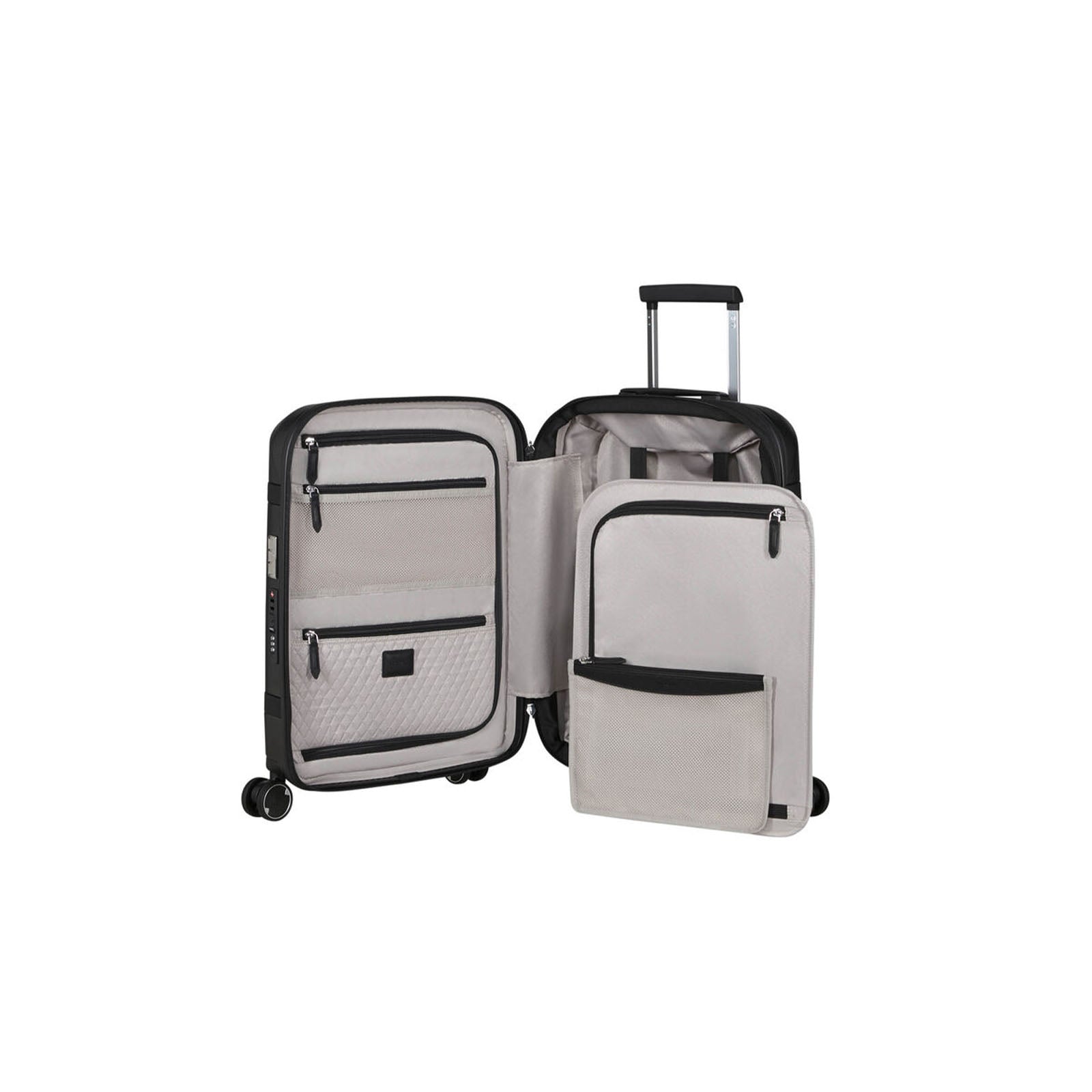 Samsonite-Image-55cm-Suitcase-Black-Open