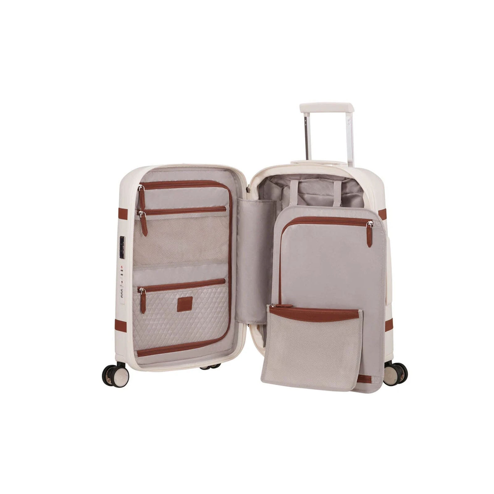 Samsonite-Image-55cm-Suitcase-Ivory-Open