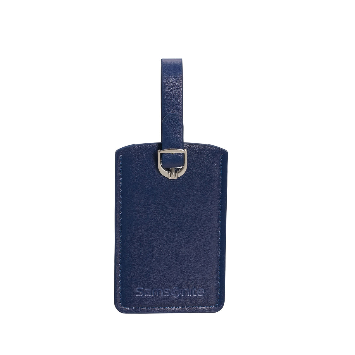 Samsonite-Leather-Luggage-Id-Tag-Set-Of-2-Blue-Front