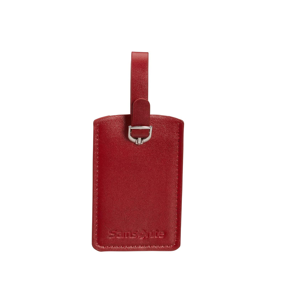 Samsonite-Leather-Luggage-Id-Tag-Set-Of-2-Red-Front