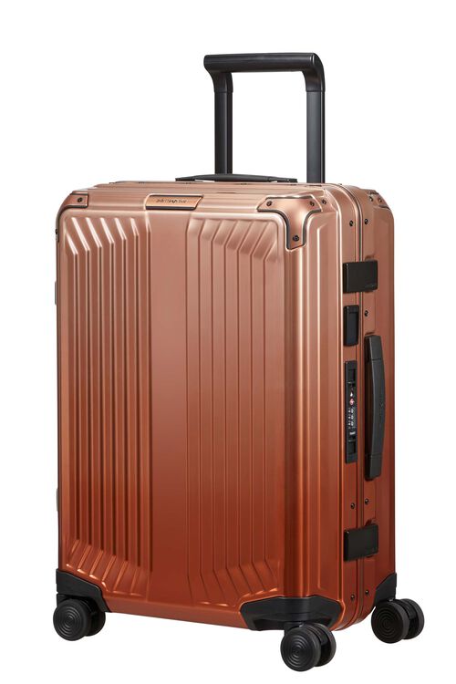 Samsonite-Lite-Box-Alu-55cm-Suitcase-Gradient-Copper-Front-Angle