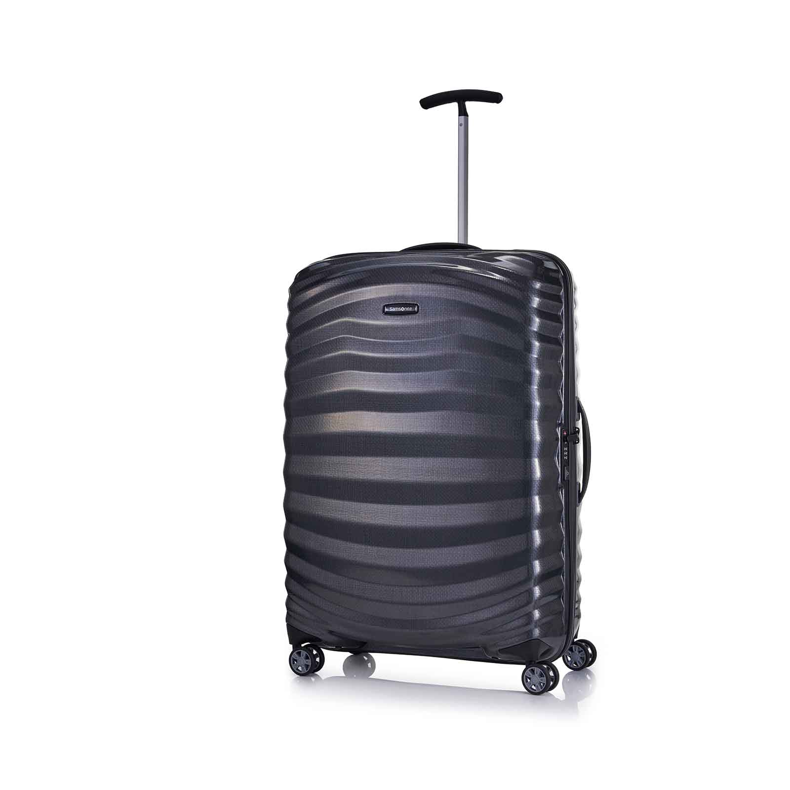 Samsonite-Lite-Shock-Sport-75cm-Suitcase-Black-Front-Angle