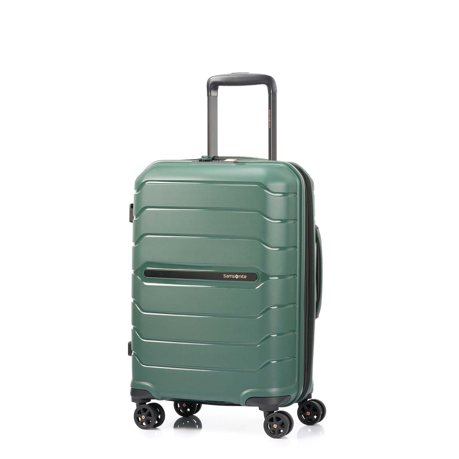 Samsonite-Oc2lite-55cm-Carry-On-Suitcase-Urban-Green-Front-Angle