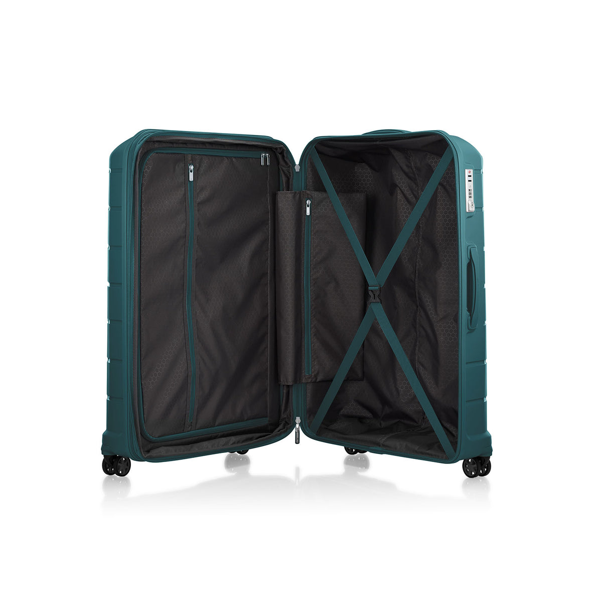 Samsonite-Oc2lite-81cm-Suitcase-Emerald-Green-Open