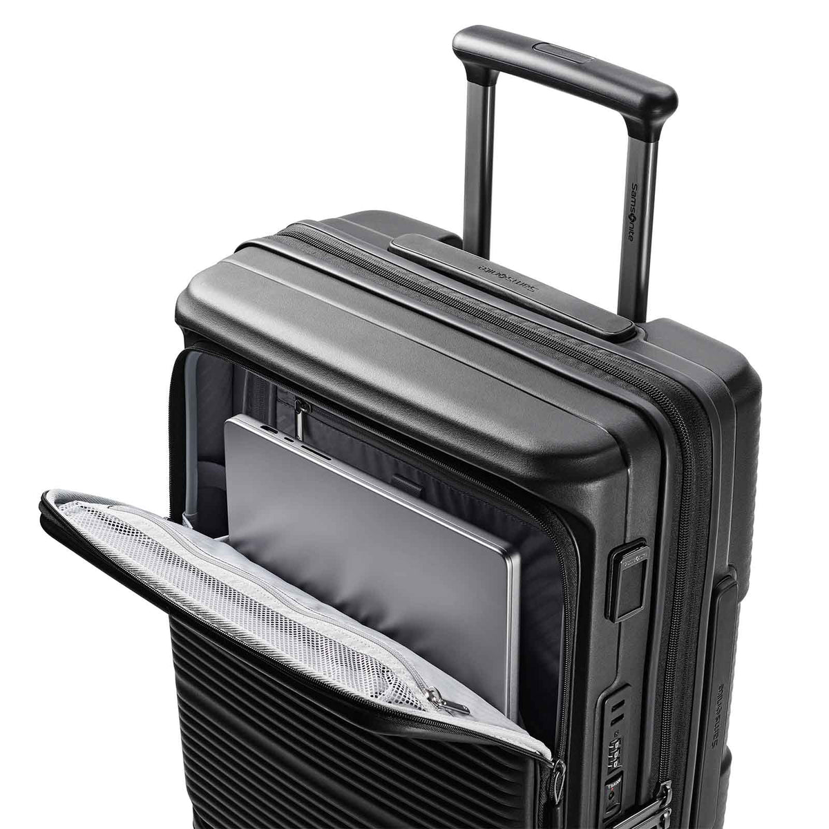 Samsonite-Paralux-55cm-Carry-On-Suitcase-Black-Laptop