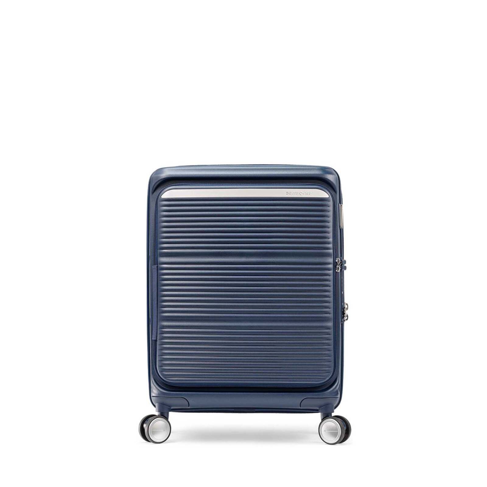 Samsonite-Paralux-55cm-Carry-On-Suitcase-Midnight-Navy-Front