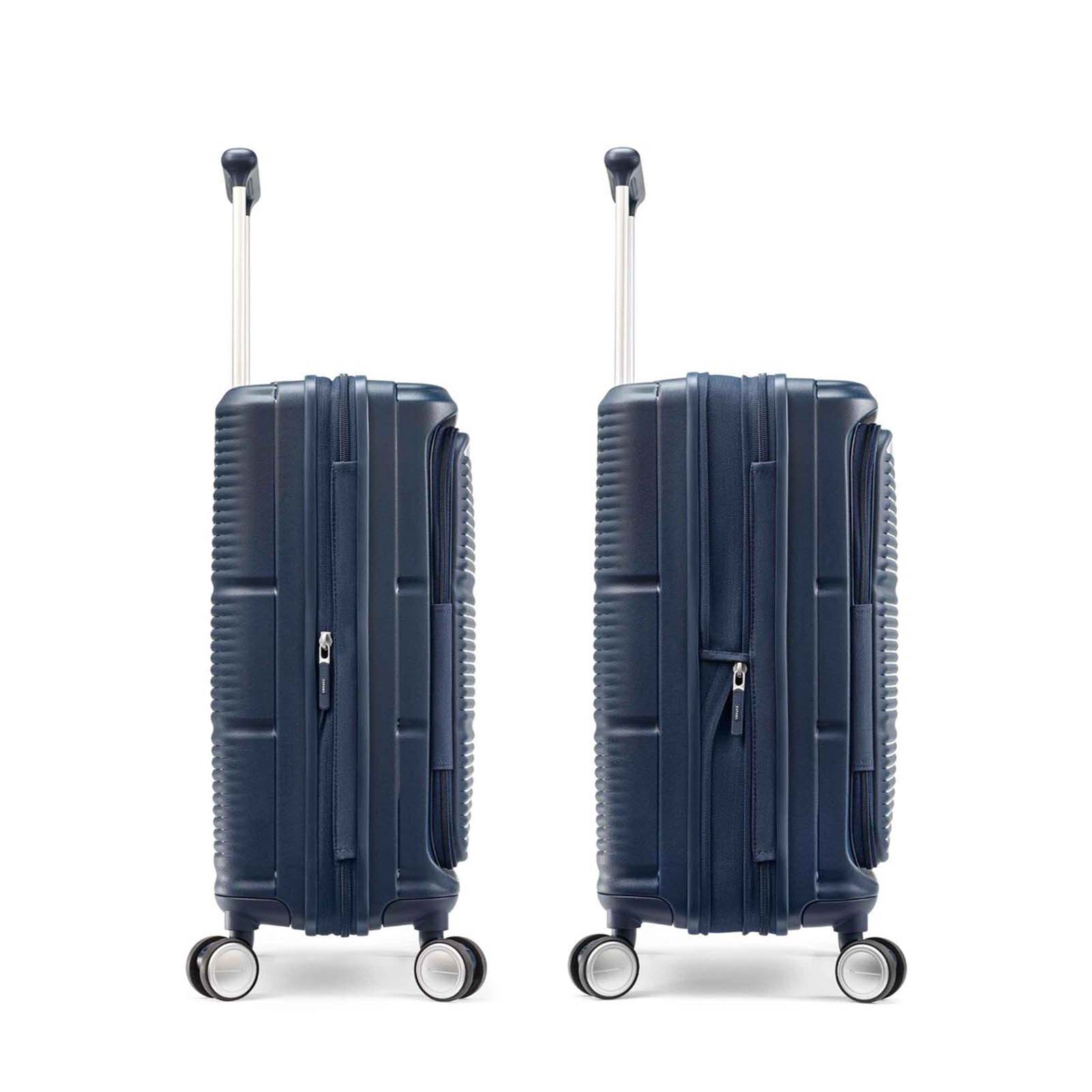Samsonite-Paralux-55cm-Carry-On-Suitcase-Midnight-Navy-Side