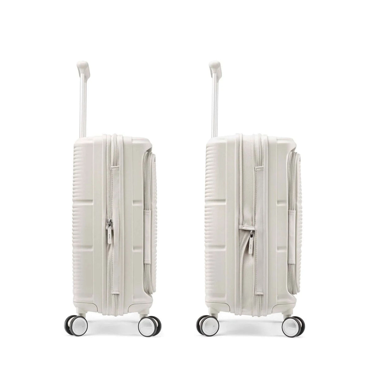 Samsonite-Paralux-55cm-Carry-On-Suitcase-Stone-Grey-Side