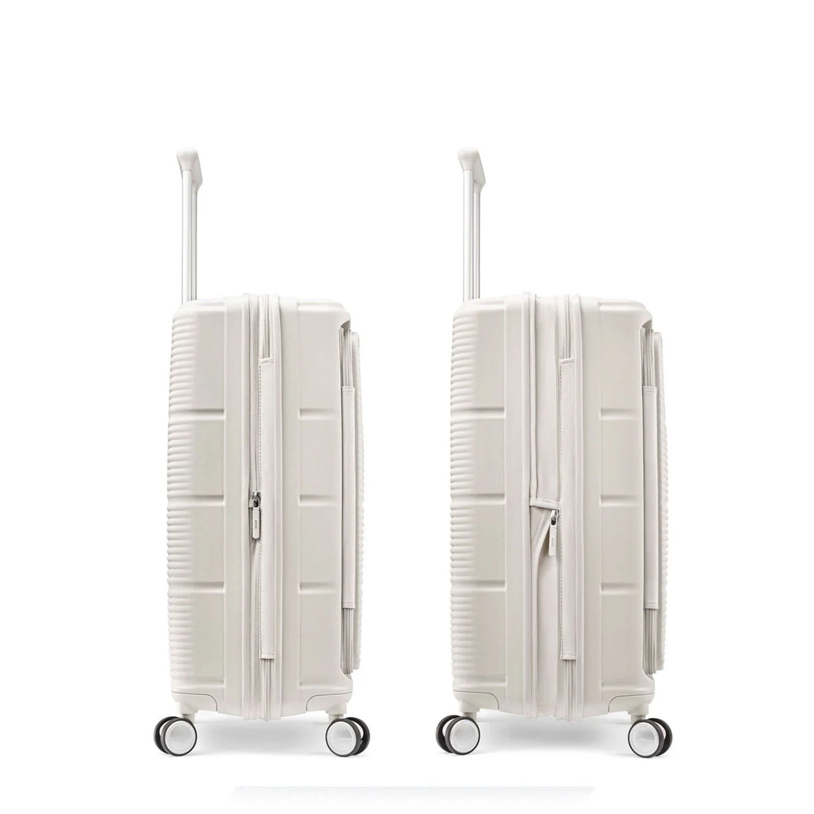 Samsonite-Paralux-75cm-Suitcase-Stone-Grey-Side