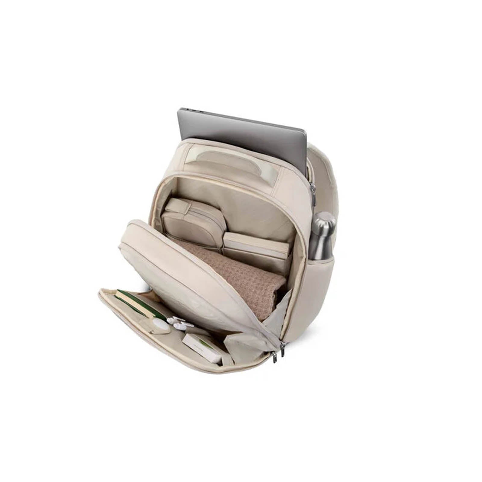 Samsonite-Paralux-Everyday-Backpack-Stone-Grey-Interior