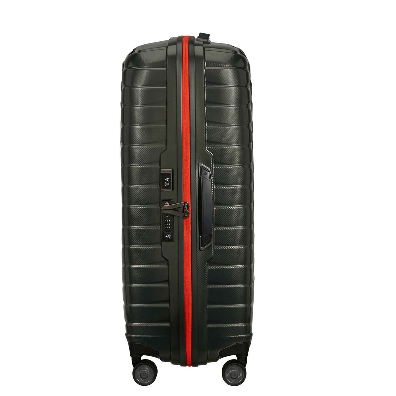 Samsonite-Proxis-81cm-Suitcase-Green-Orange-Handle