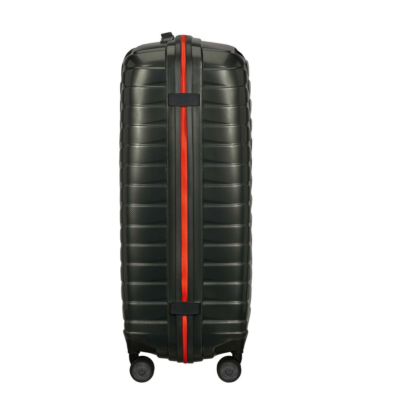 Samsonite-Proxis-81cm-Suitcase-Green-Orange-Side