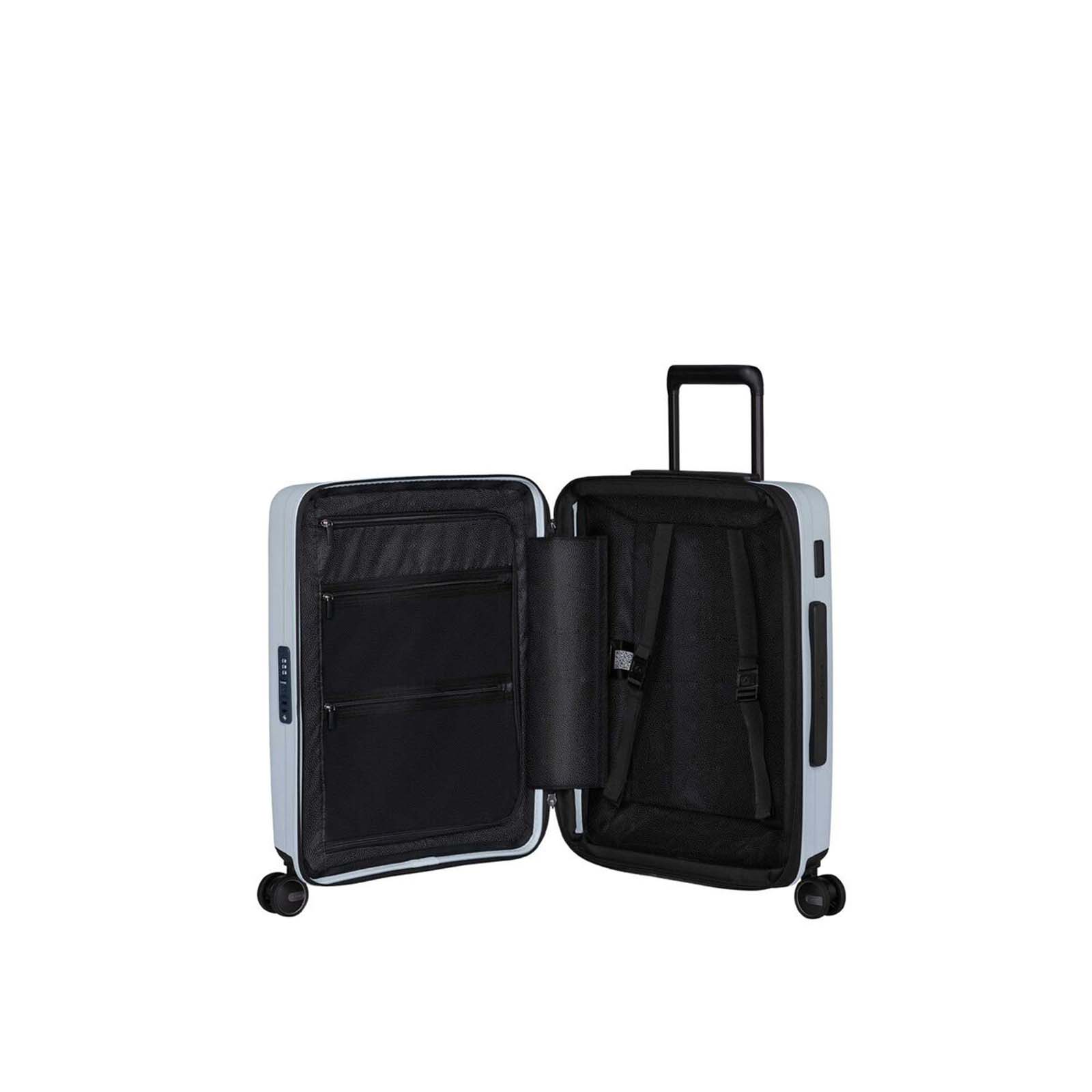 Samsonite-Restackd-55cm-Suitcase-Glacier-Open