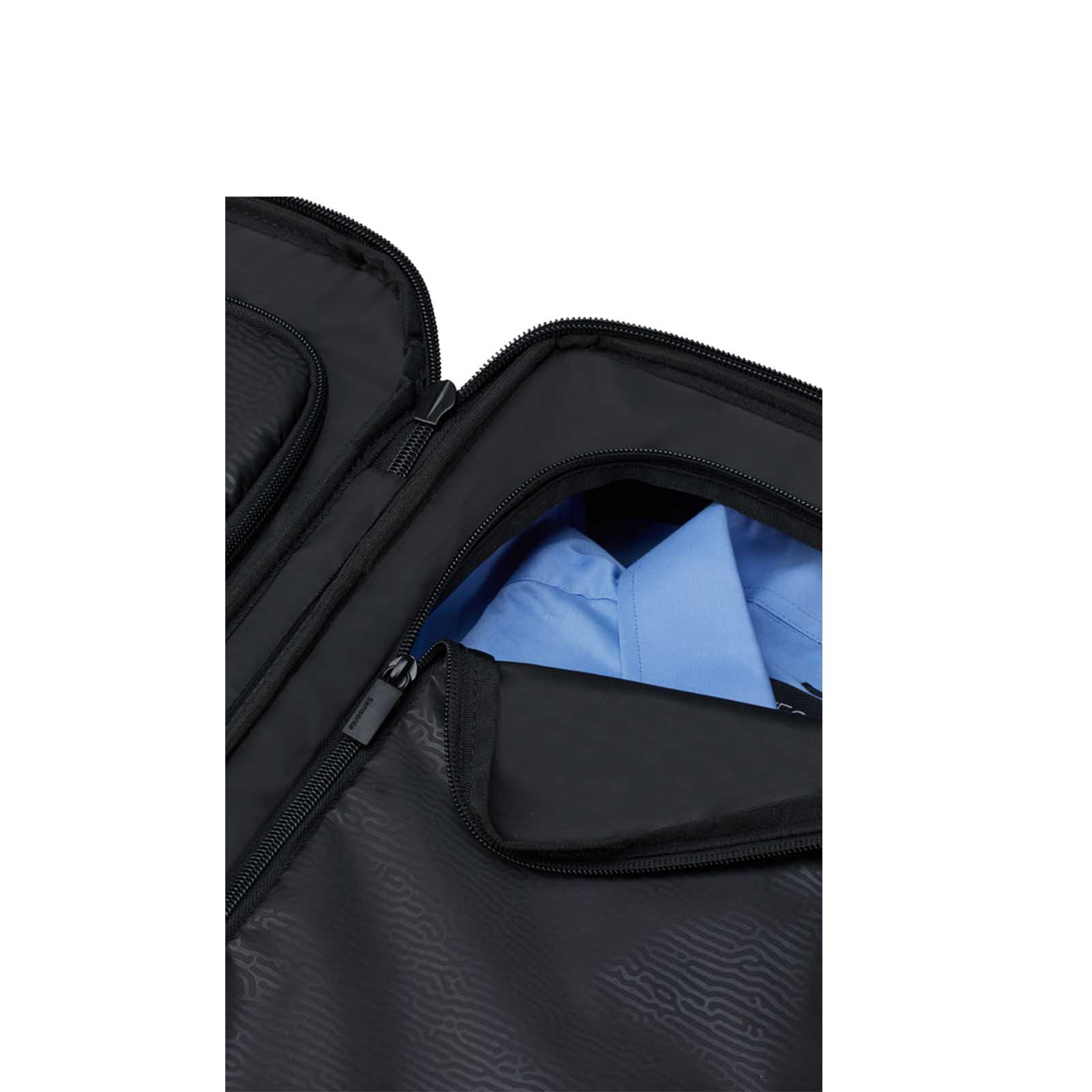 Samsonite-Securipak-2-55cm-Carry-On-Duffel-Black-Interior-Closeup